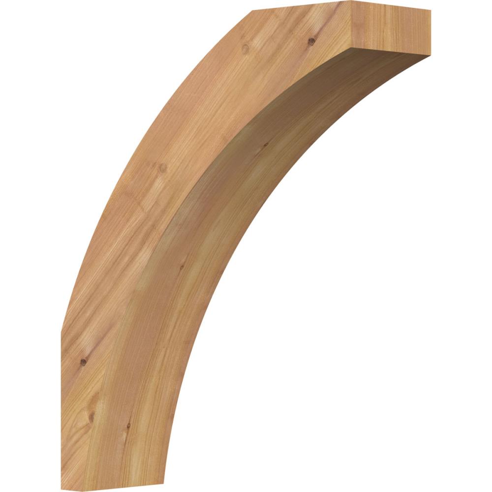 Ekena Millwork BRC06X18X22THR00SWR 5-1/2-in x 18-in x 22-in Western Red Cedar Unfinished Wood Thorton Smooth Knee Brace