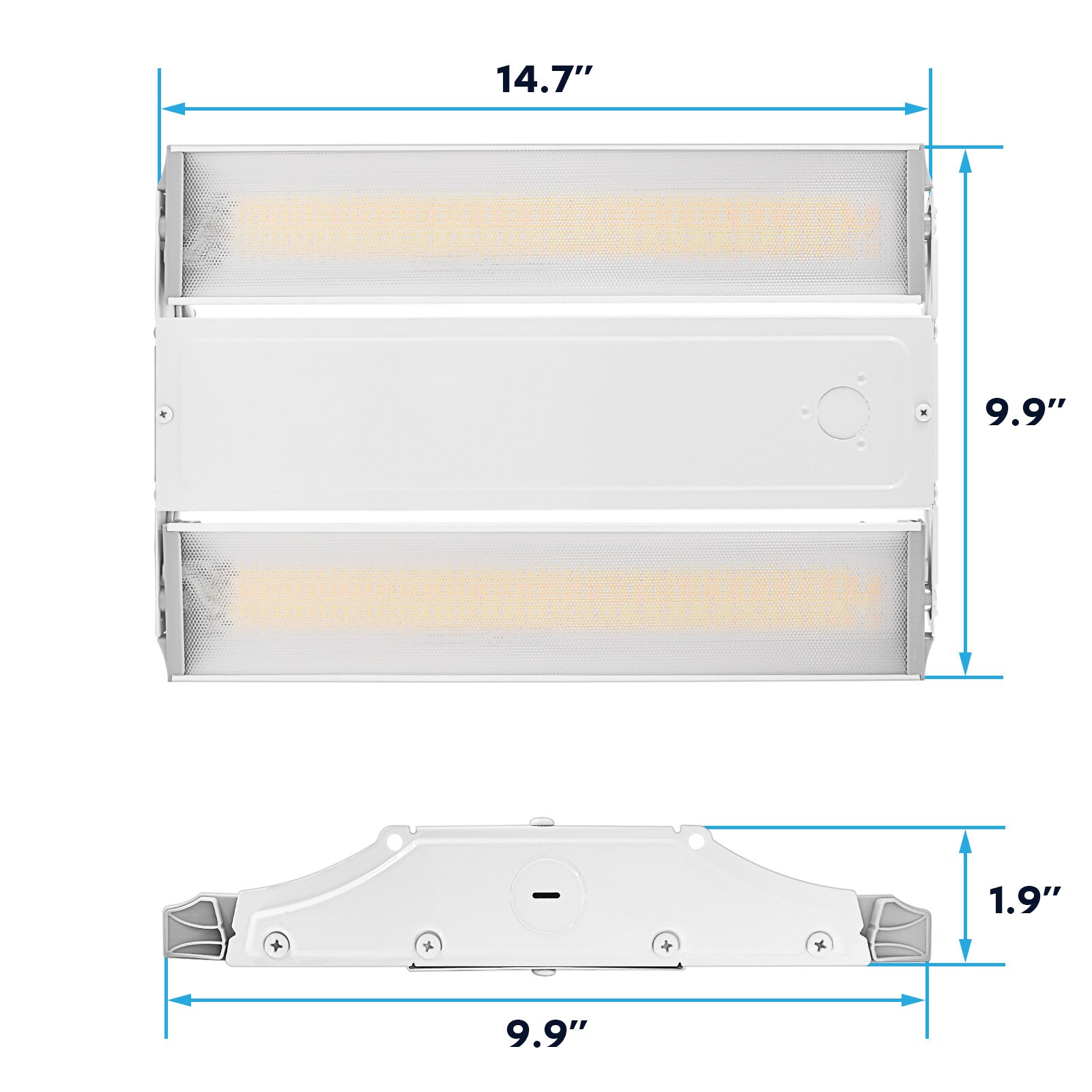 Luxrite 14.7-in x 9.9-in 20500-Lumen Adjustable-Lumen Tunable White LED ...