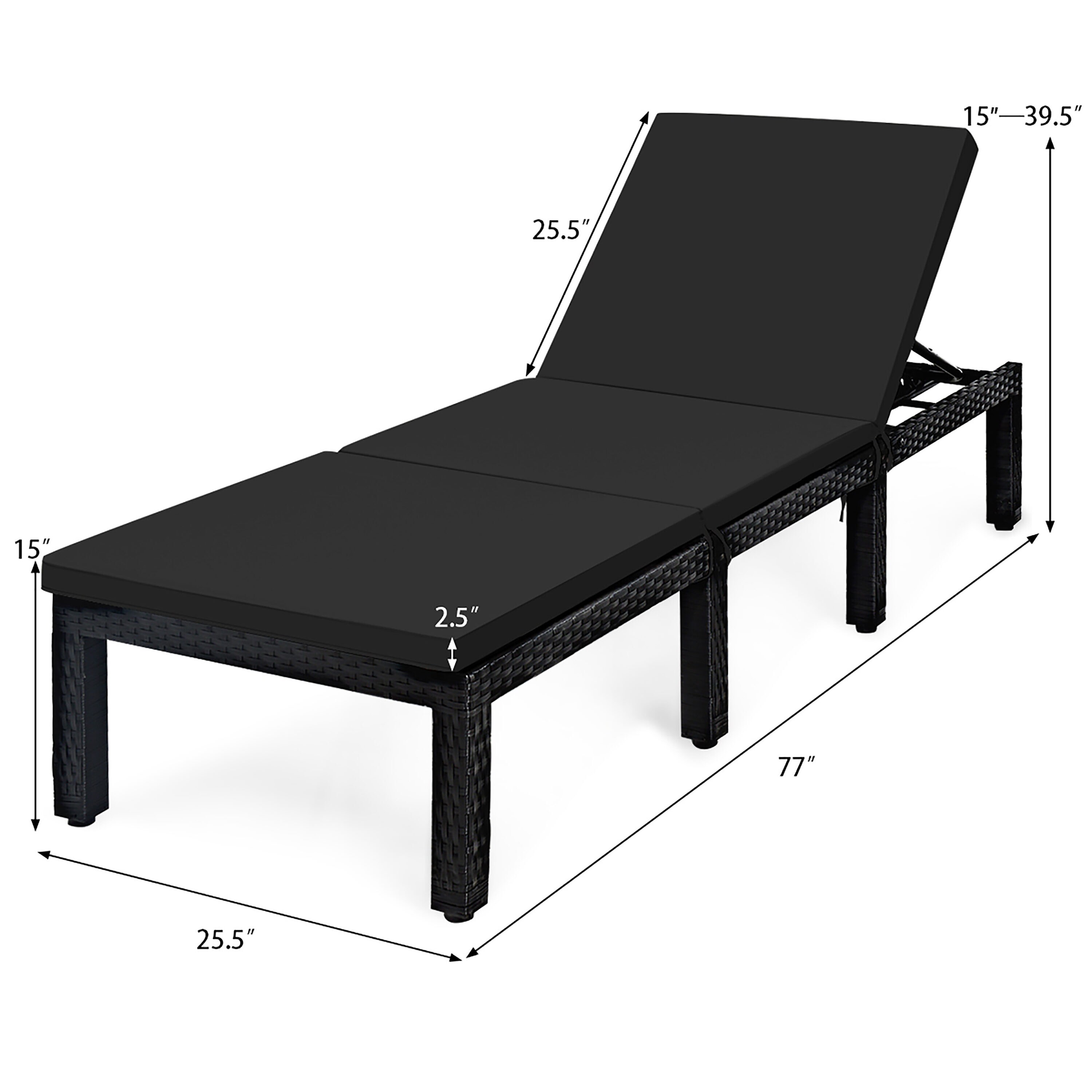 Costway HW68749TU-DK Patio-Chairs - View #5