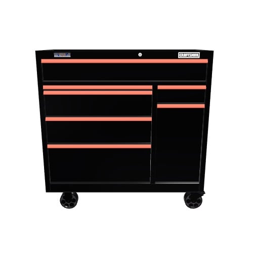CRAFTSMAN 2000 Series 41-in W x 41.1-in H 7-Drawer Steel Rolling Tool Cabinet (Black) CRAFTSMAN 2000 Series 41-in W x 41.1-in H 7-Drawer Steel Rolling Tool Cabinet (Black)