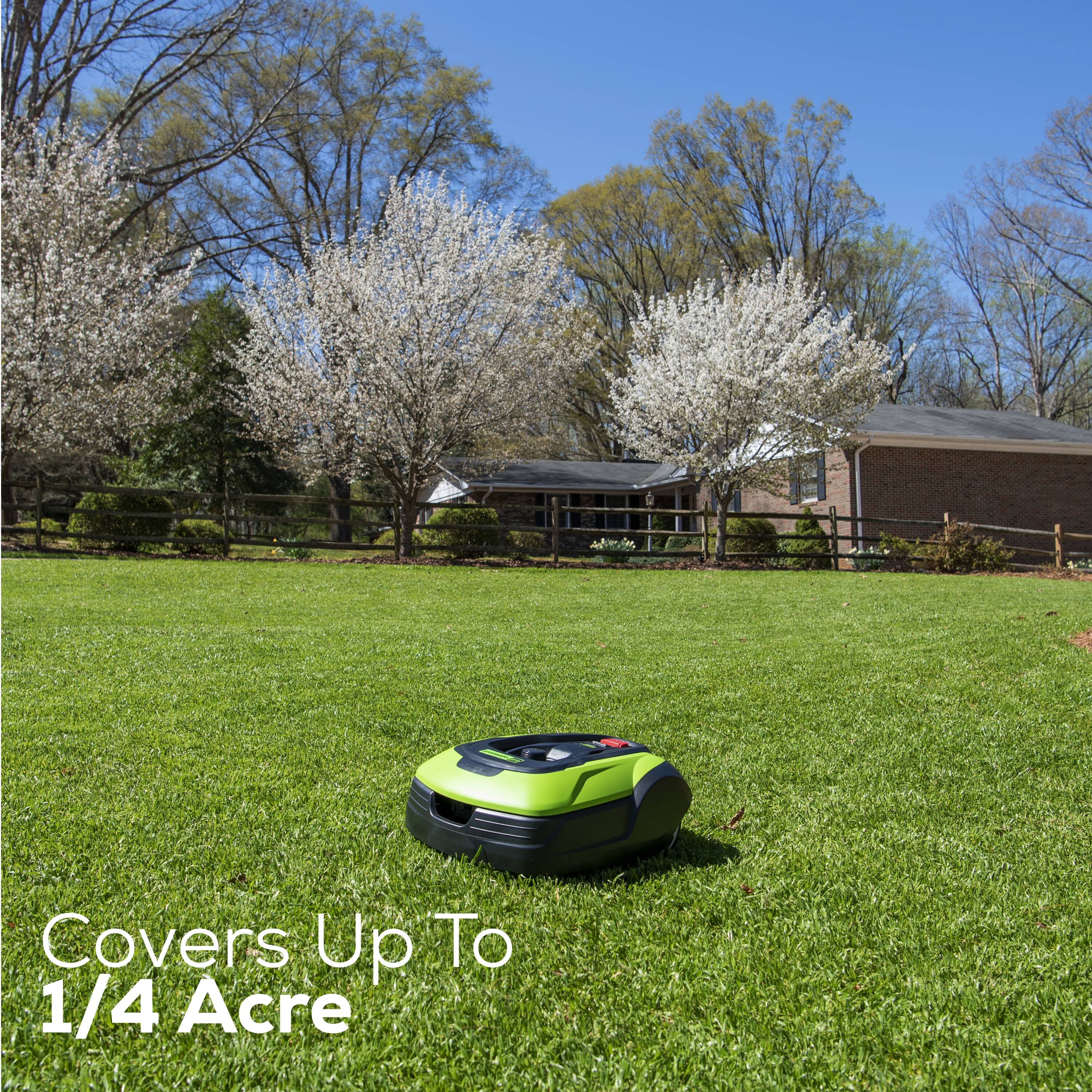 Greenworks Robotic Lawn Mower 1 4 Acre To 1 2 Acre In The Robotic   65263260 