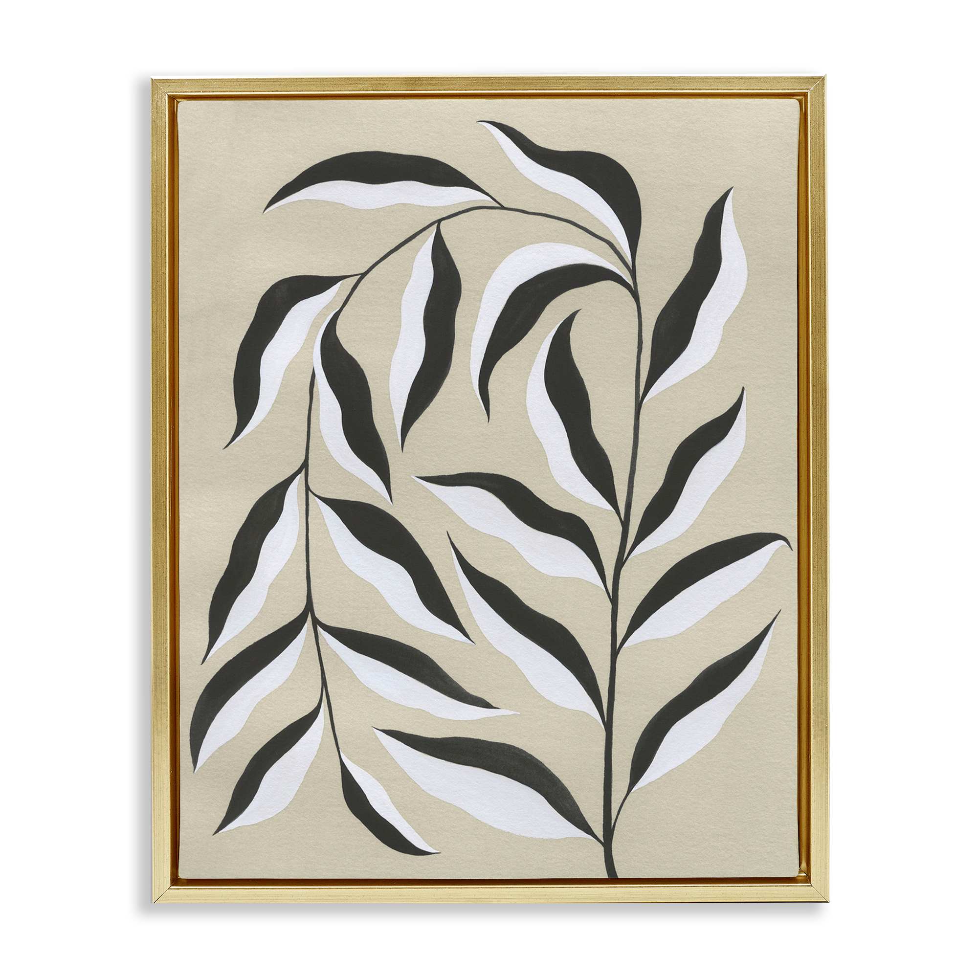 Stupell Industries BS-374-FFG-24X30 Natural Curved Vegetation Floating Frame design by Grace Popp