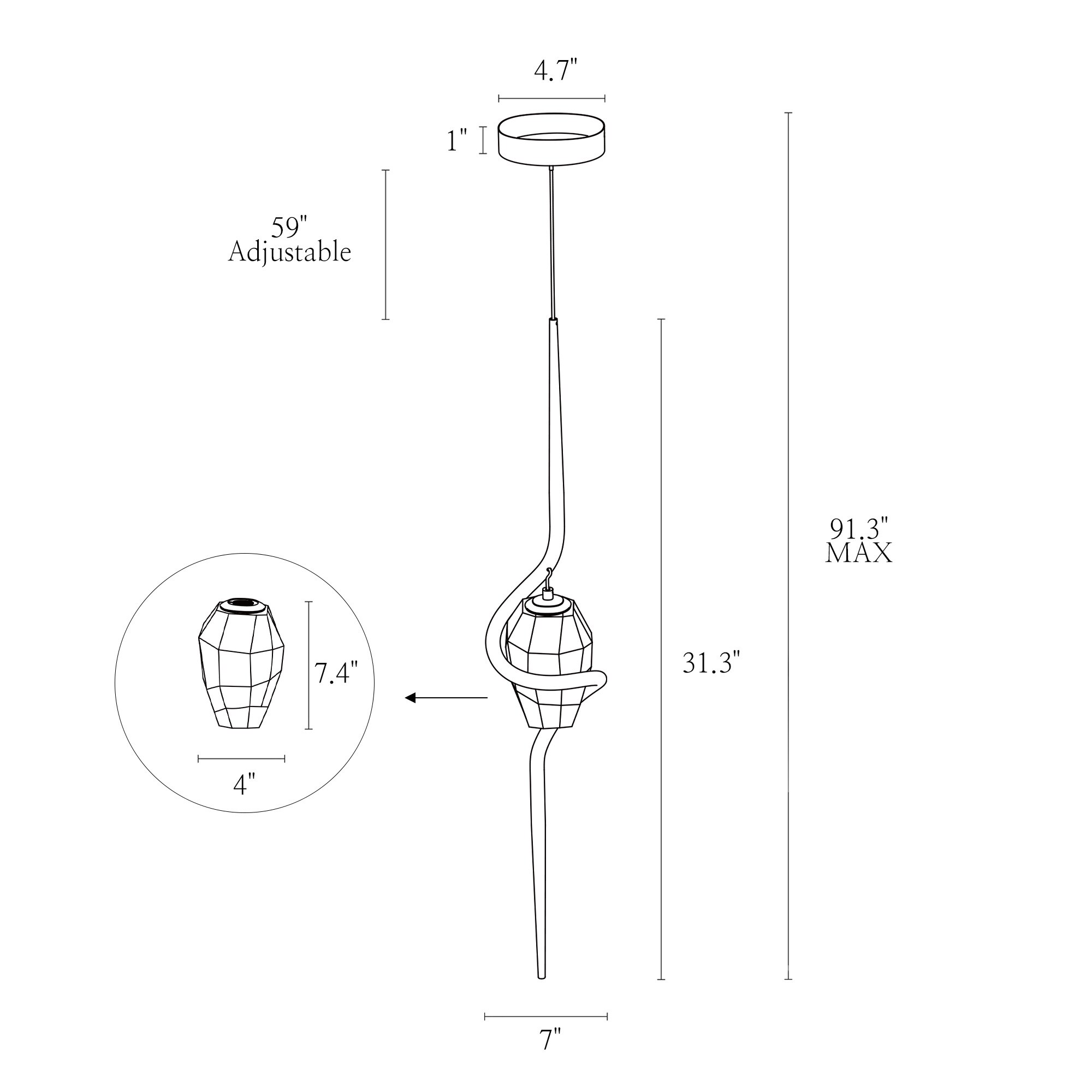 LNC HA05182 Pendant-Lights - View #5