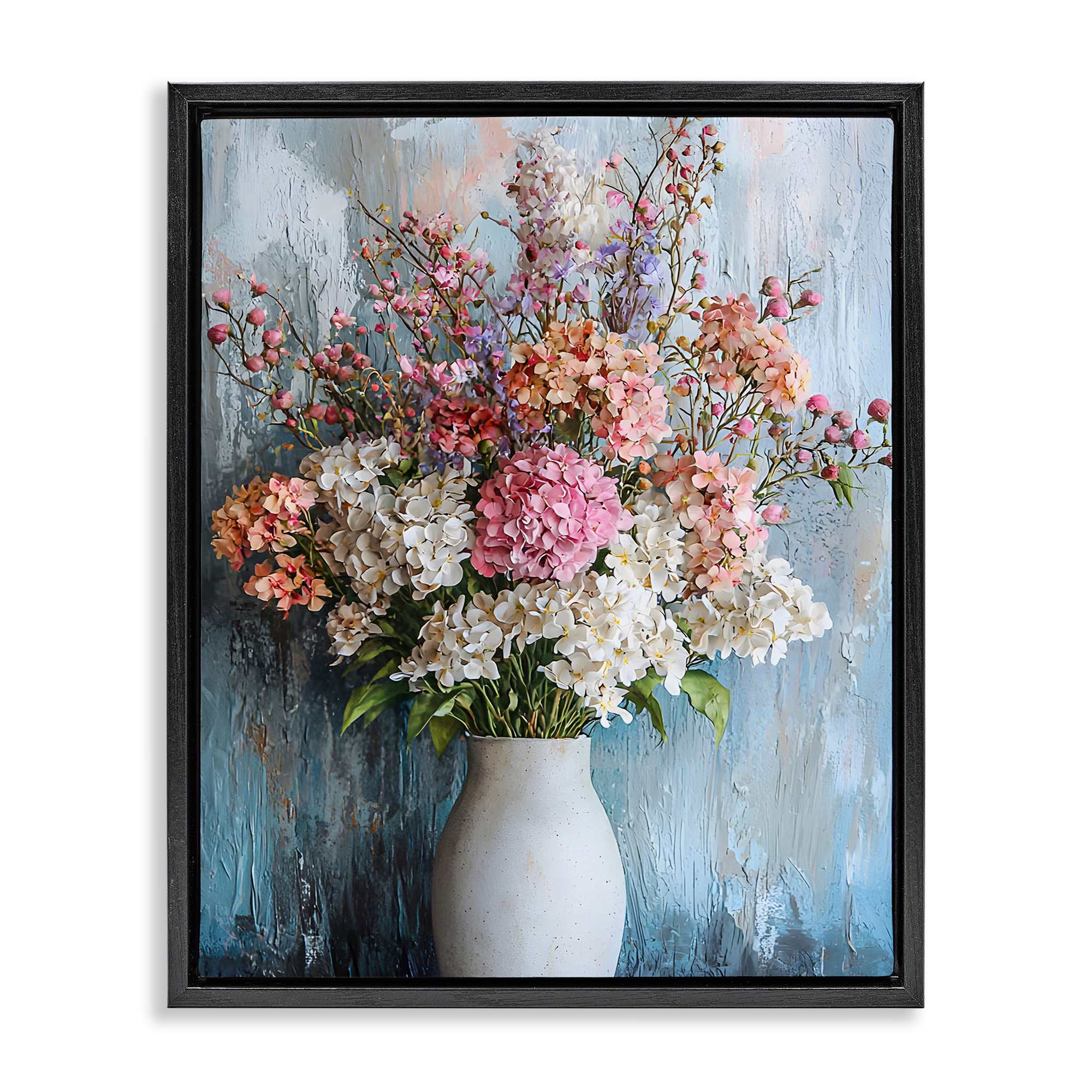 Stupell Industries BT-635-FFB-16X20 Hydrangea Vase Still Life Floating Frame design by Franklyn Gregory