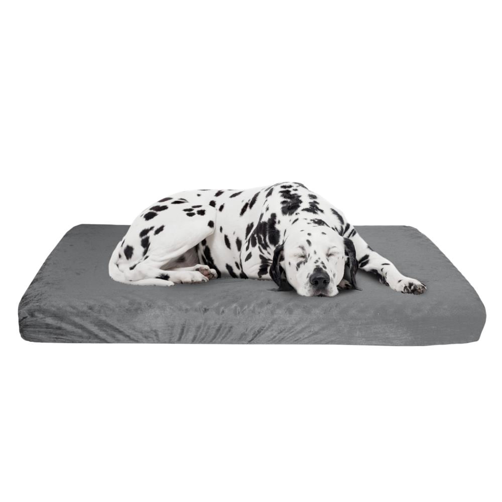 PETMAKER 172442MDQ Rectangular Gray Polyester Pillow Dog Bed (Any Size)