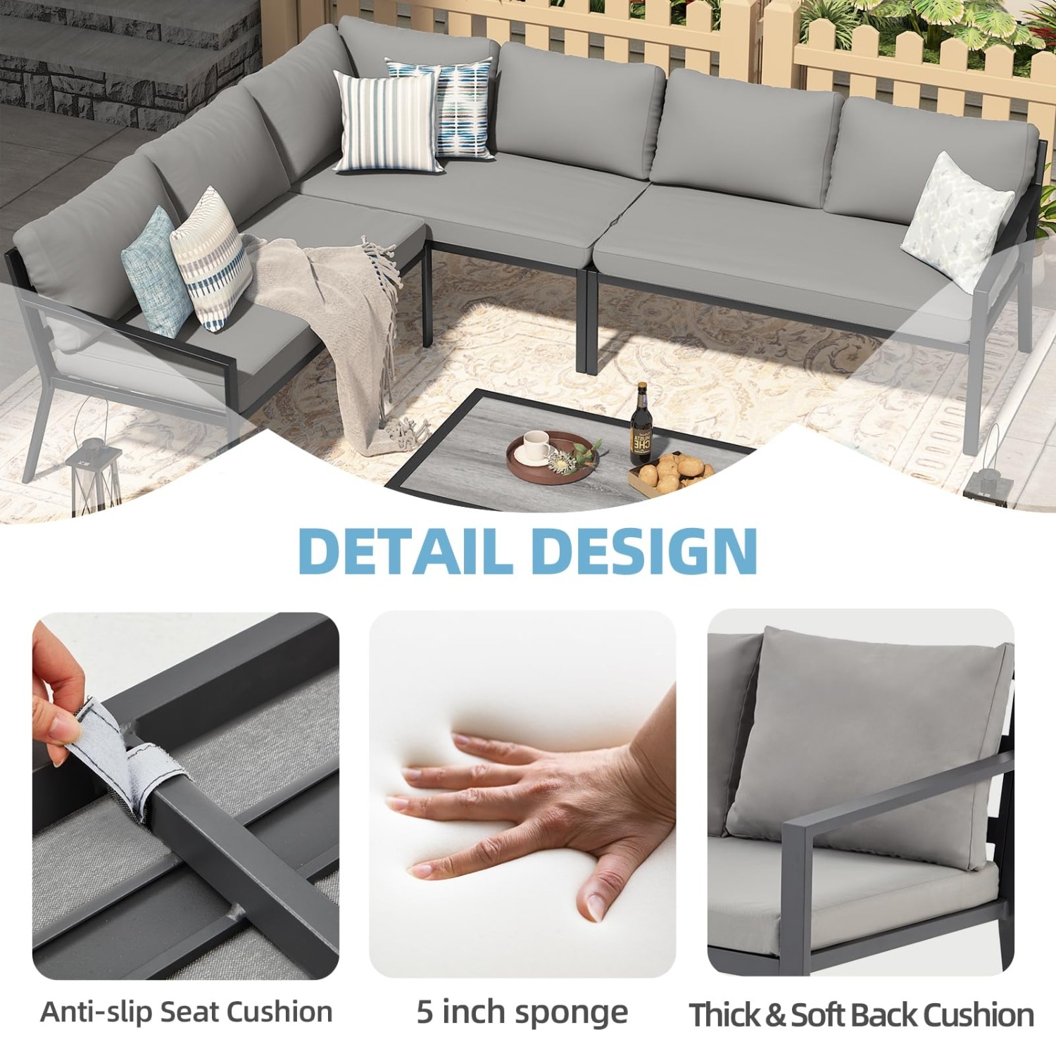 AECOJOY 16500GR-LS01 Patio-Sofas-Daybeds - View #3
