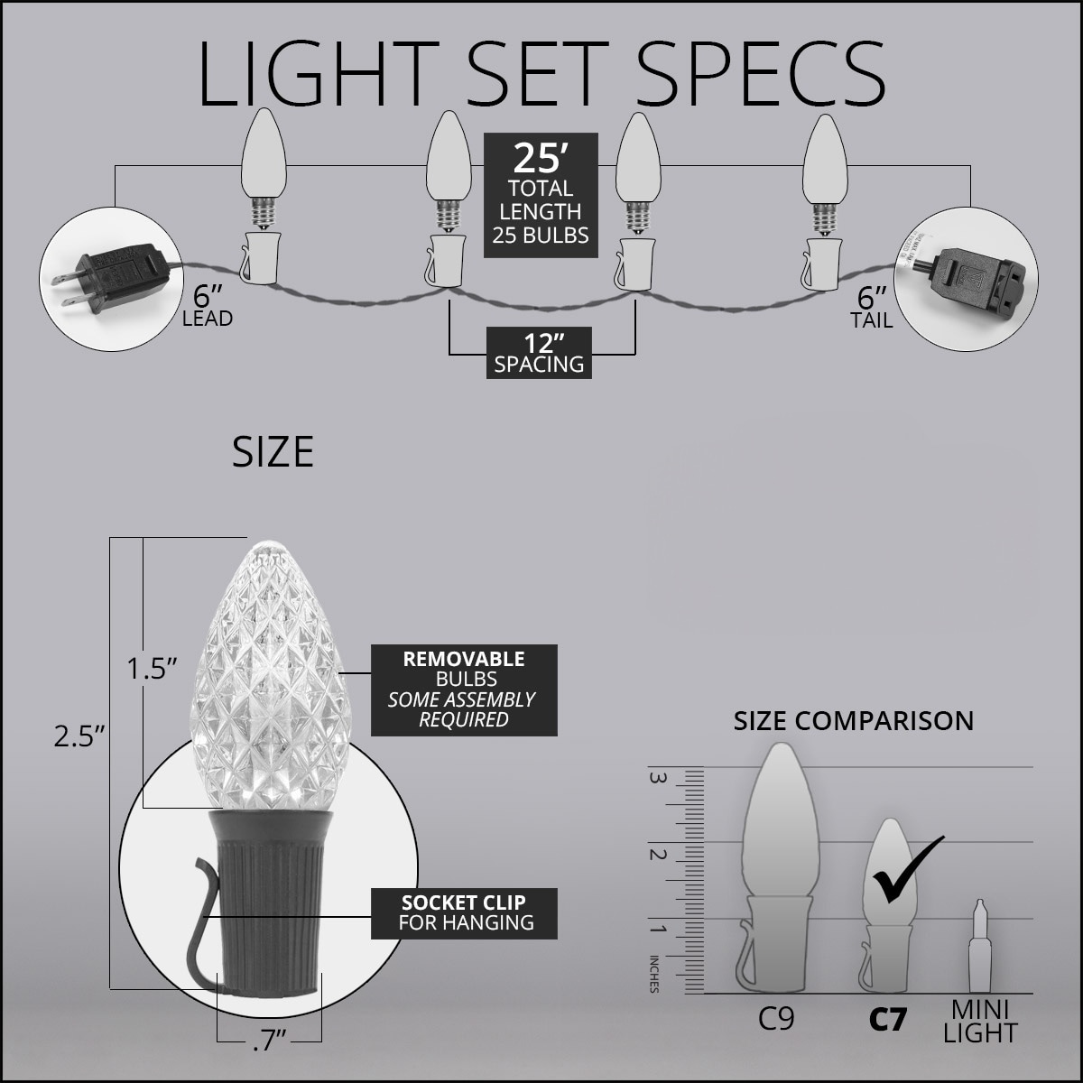 Wintergreen Lighting 75114 Christmas-String-Lights - View #5