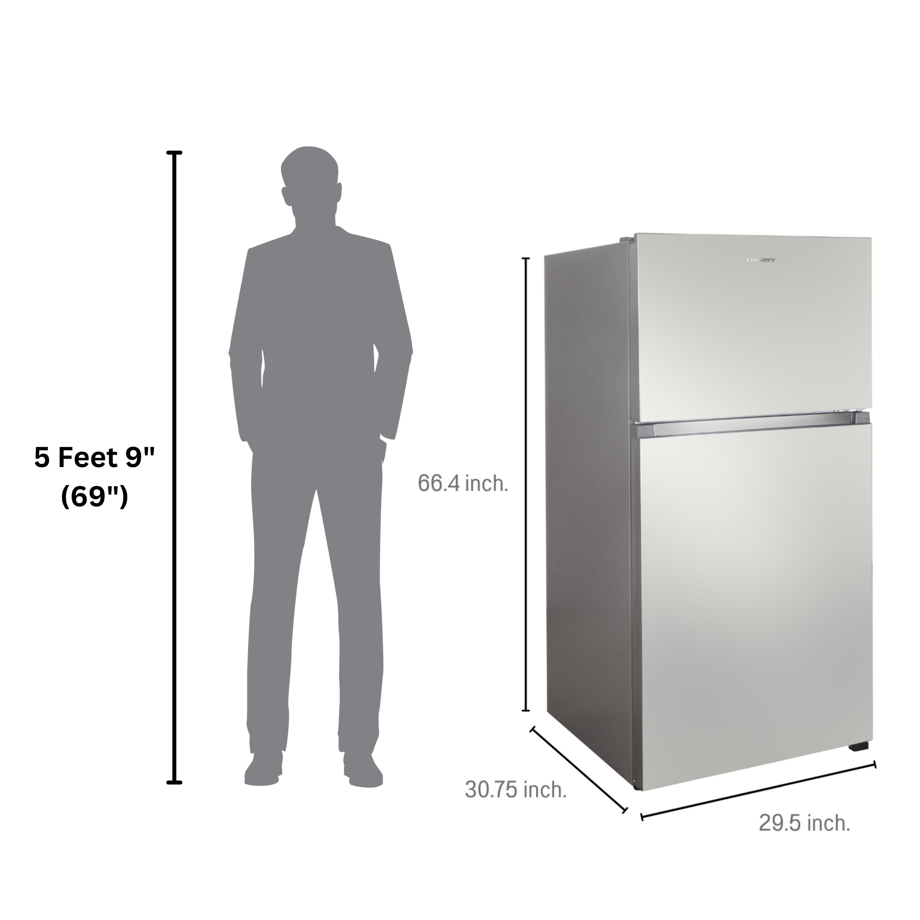 ConServ TMRI 180 S Top-Freezer-Refrigerators - View #3