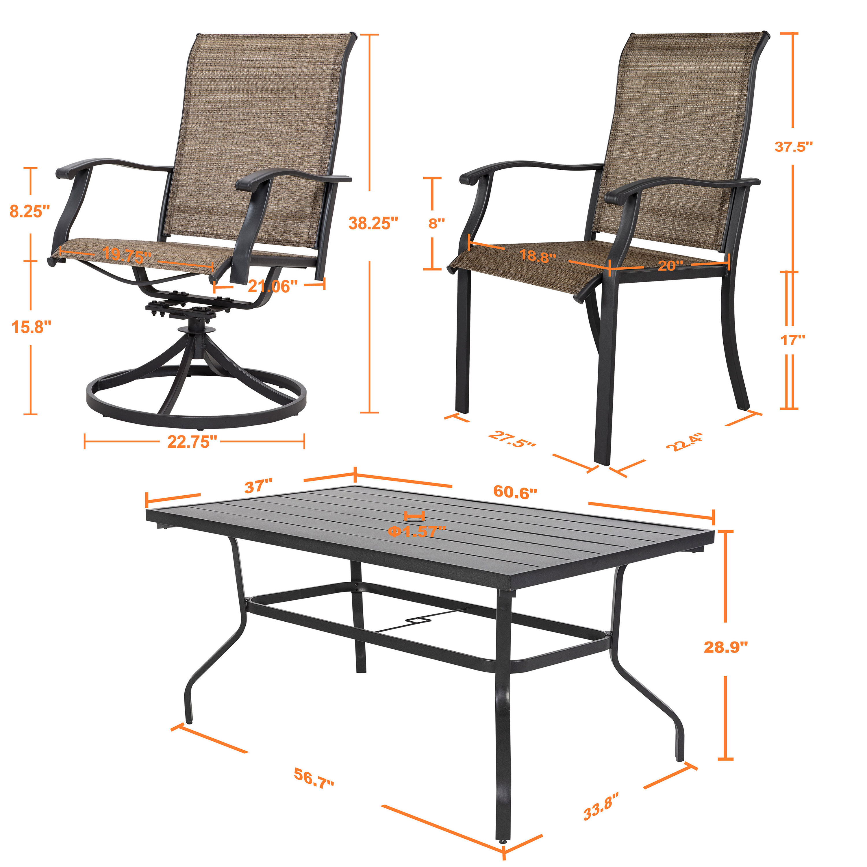 Nuu Garden SID022-01 Patio-Dining-Sets - View #9
