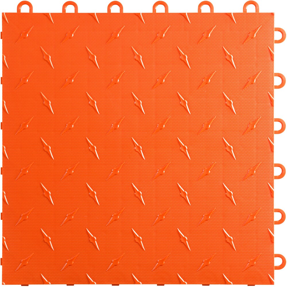 Swisstrax HOME-DMD-TO-10PK 12-in x 12-in Diamond Polypropylene Interlocking Garage Floor Tile ( 10-sq ft ) 10 -Pack