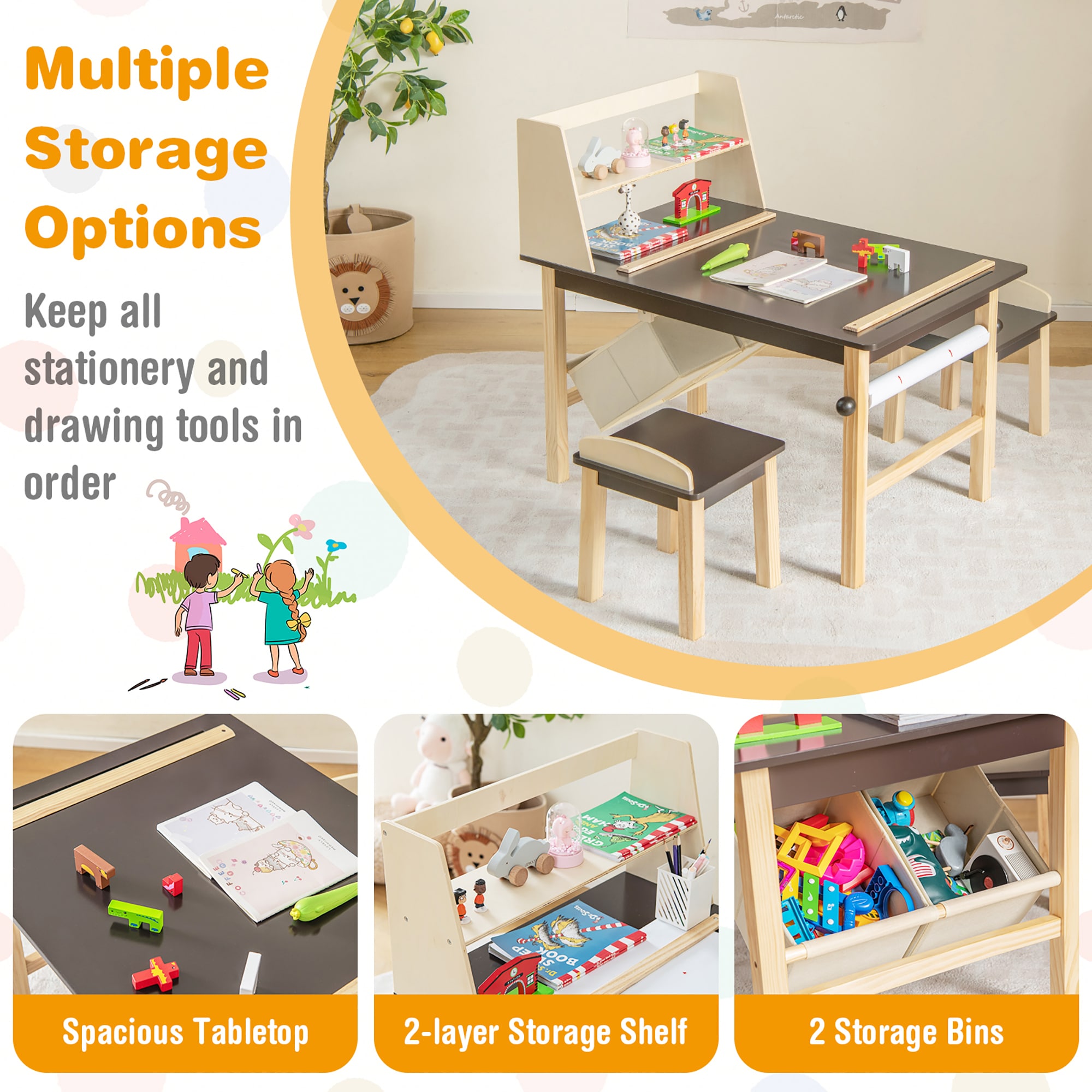 Goplus LWS00309 Kids-Play-Tables - View #6