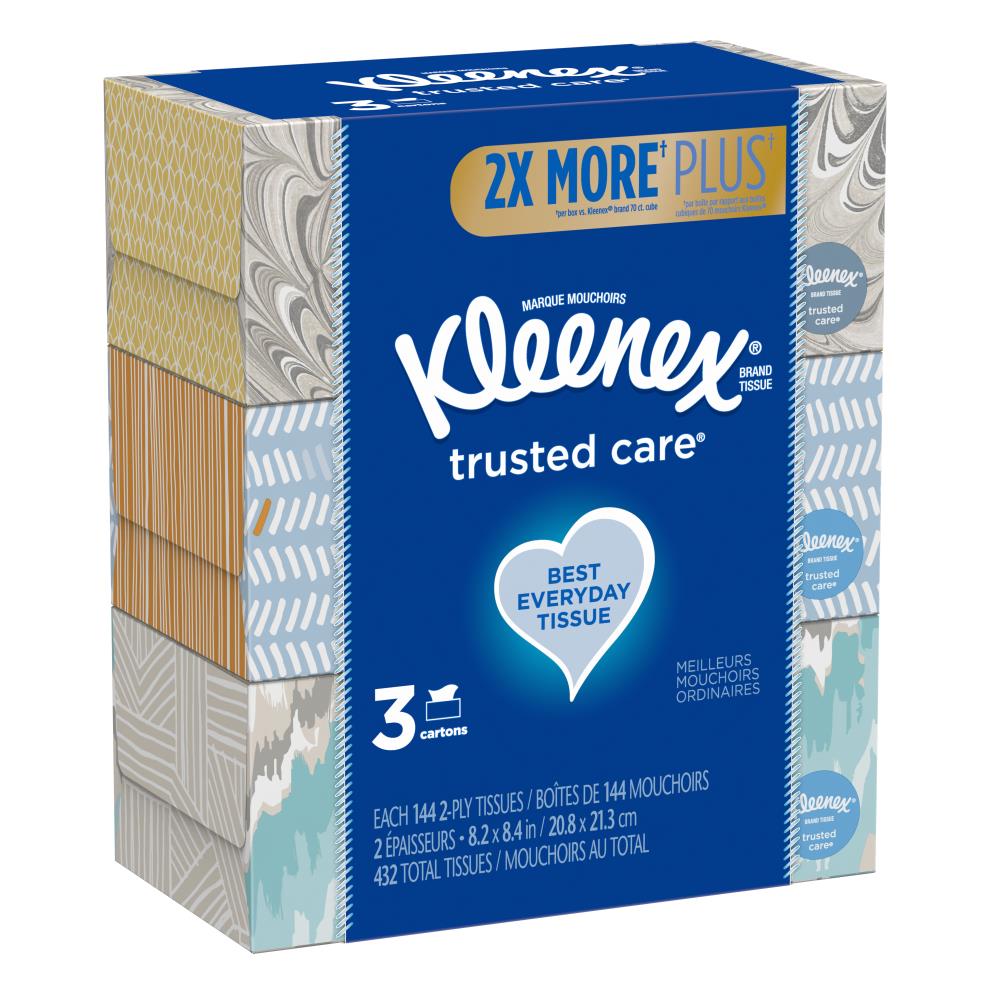 Kleenex 3-Pack Facial Tissue (144-Count) in the Facial Tissues department  at