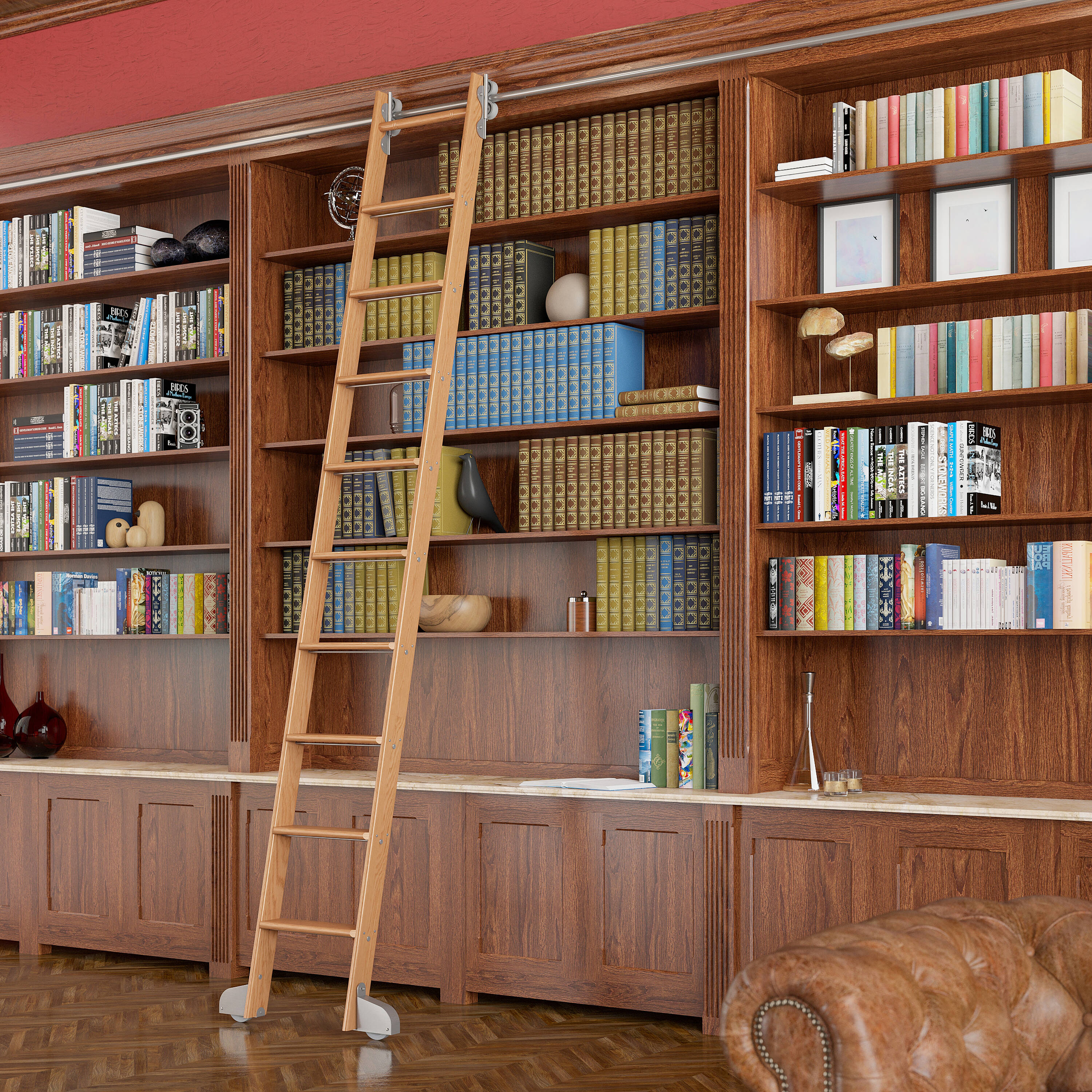 Quiet Glide QG.240-10RO-12-H.02 Library-Ladders - View #2