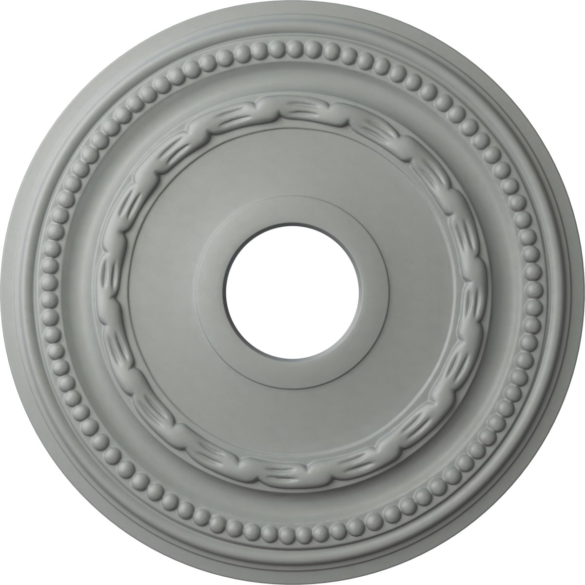 Primed White Urethane Federal Ceiling Medallion