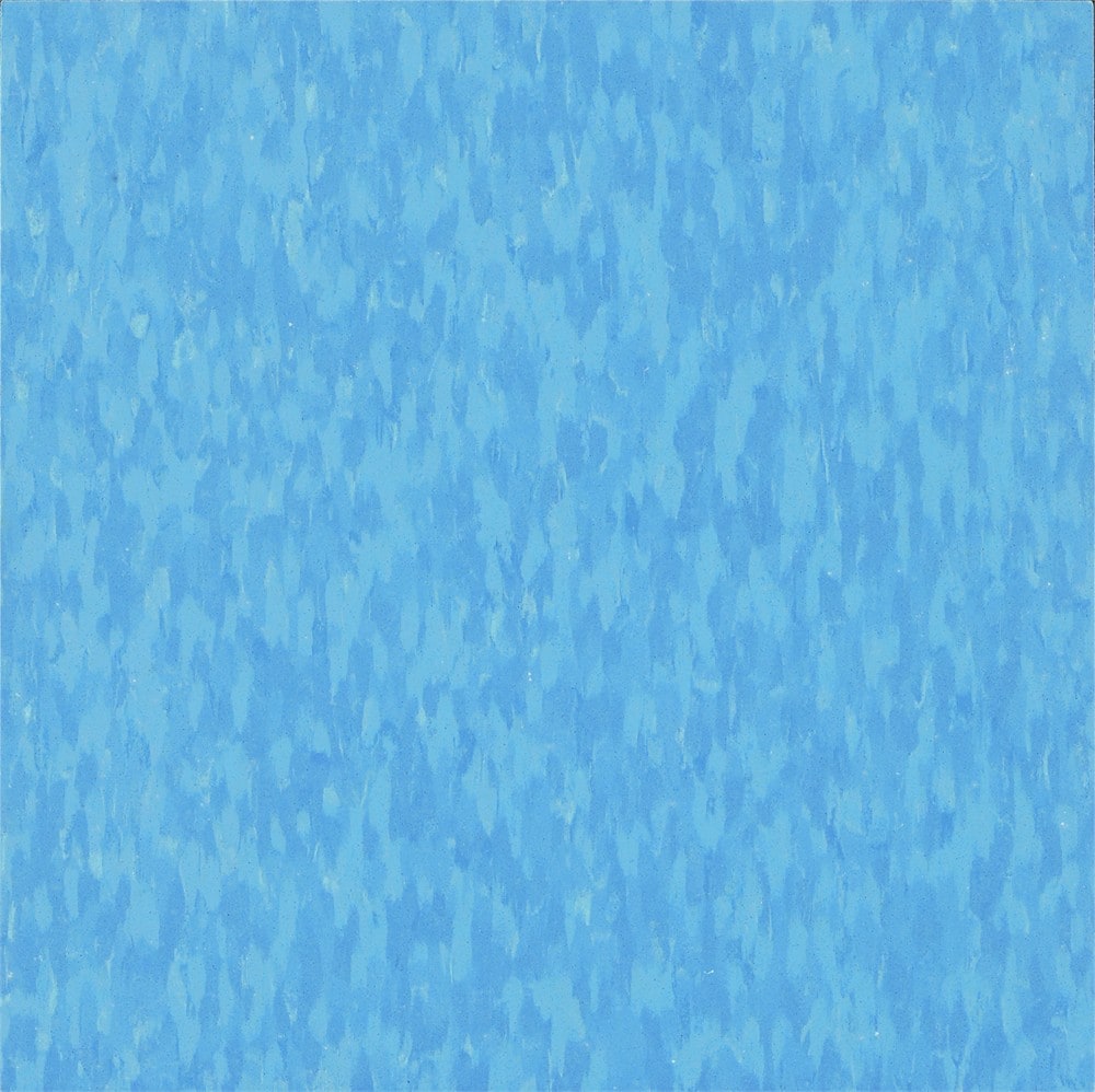 Armstrong Flooring VL57508031 (Sample) Imperial Texture Blue Dreams Blue Speckle 3.1-mil Water Resistant Glue down VCT Tile