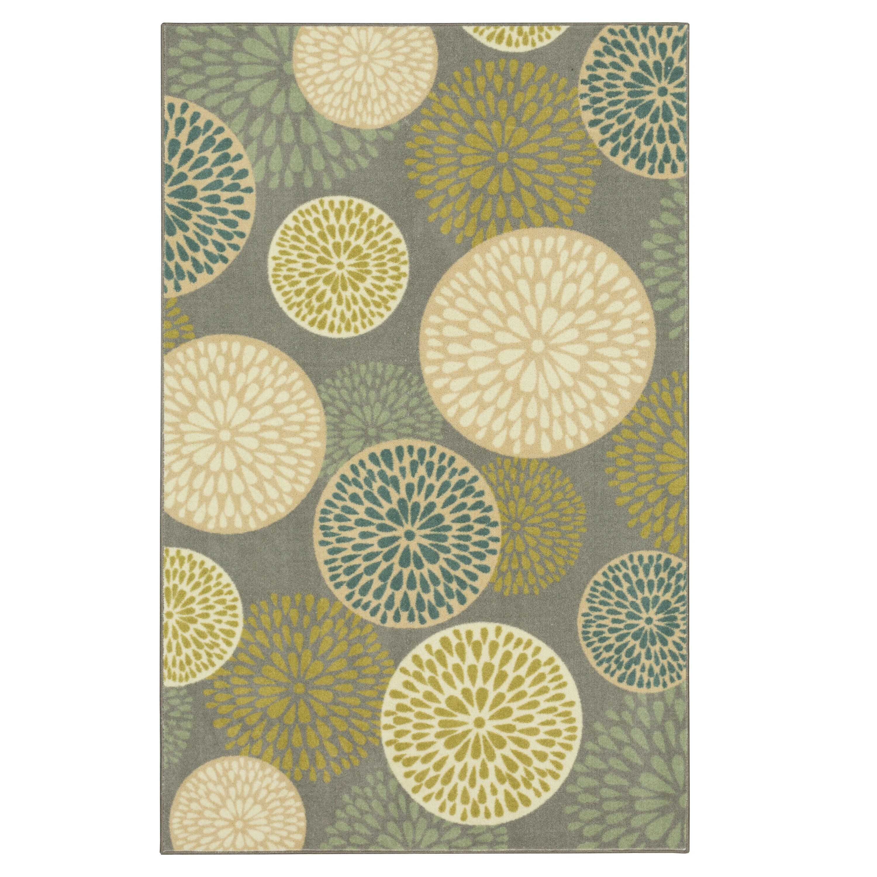 Mohawk Home 12497 514 060096 Foliage Friends Garden 5 x 8 Garden Indoor Floral/Botanical Mid-century Modern Area Rug