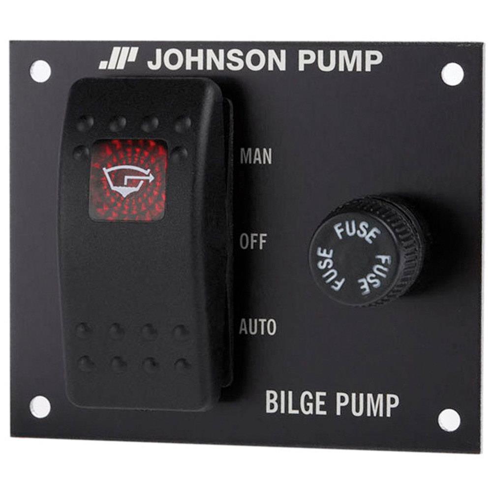 Johnson Pump 82044 Bilge Pump Control 12V 3-Way On/Auto/Off Panel Switch