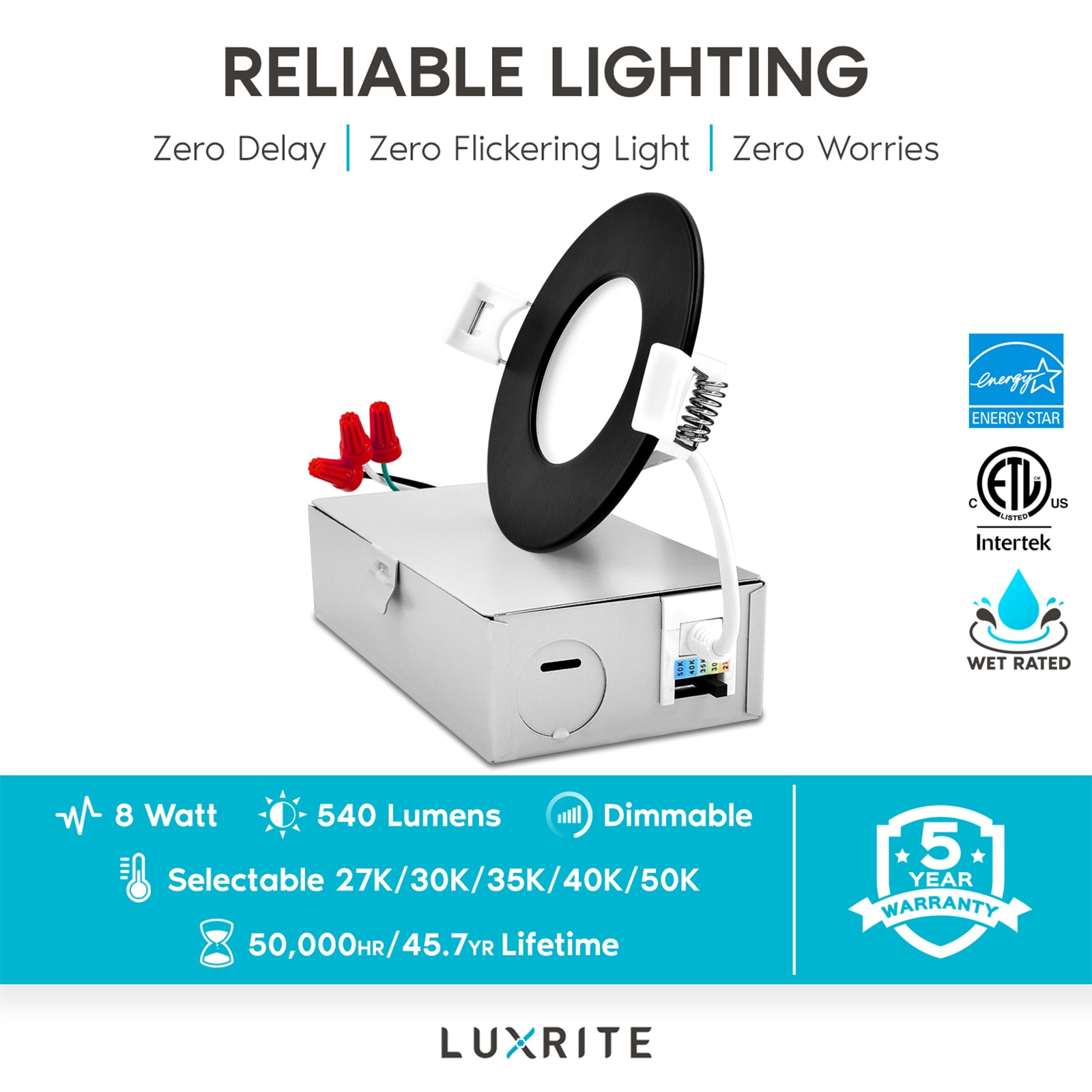 Luxrite LR23751 LR23850-1PK Led-Retrofit-Downlight - View #6