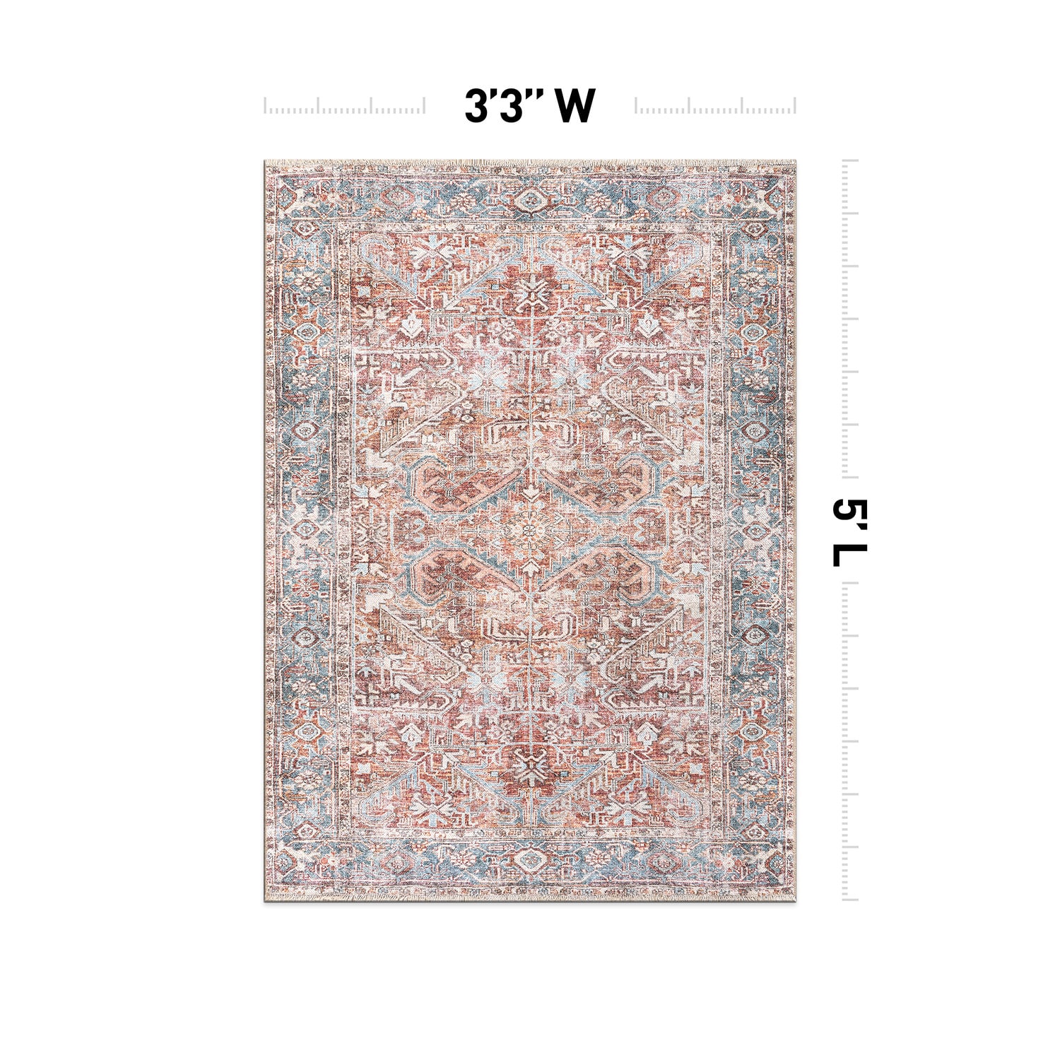 World Rug Gallery 6034 RED3X5 rugs - View #6