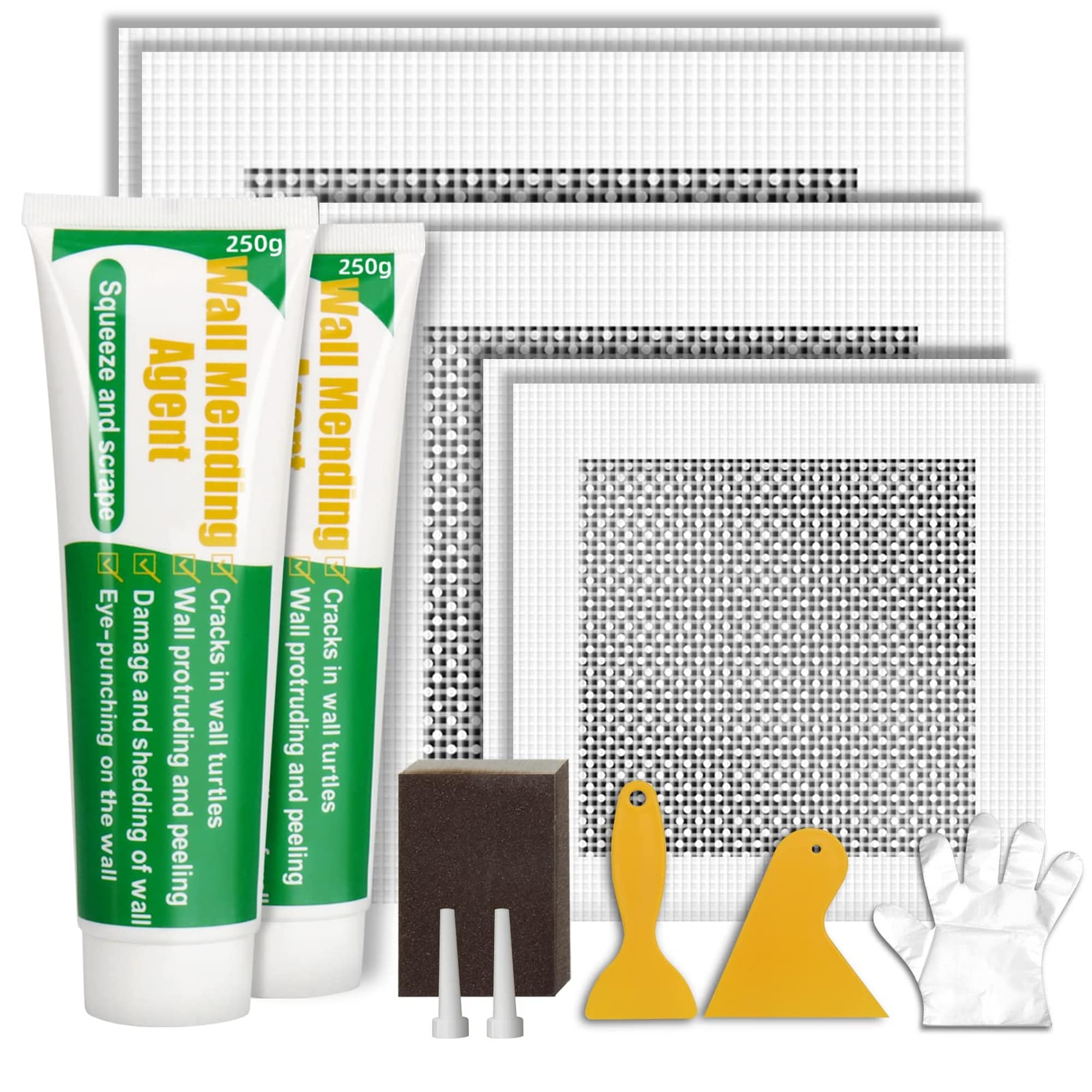 Wudkey 500g 6-Piece White Drywall Repair Kit