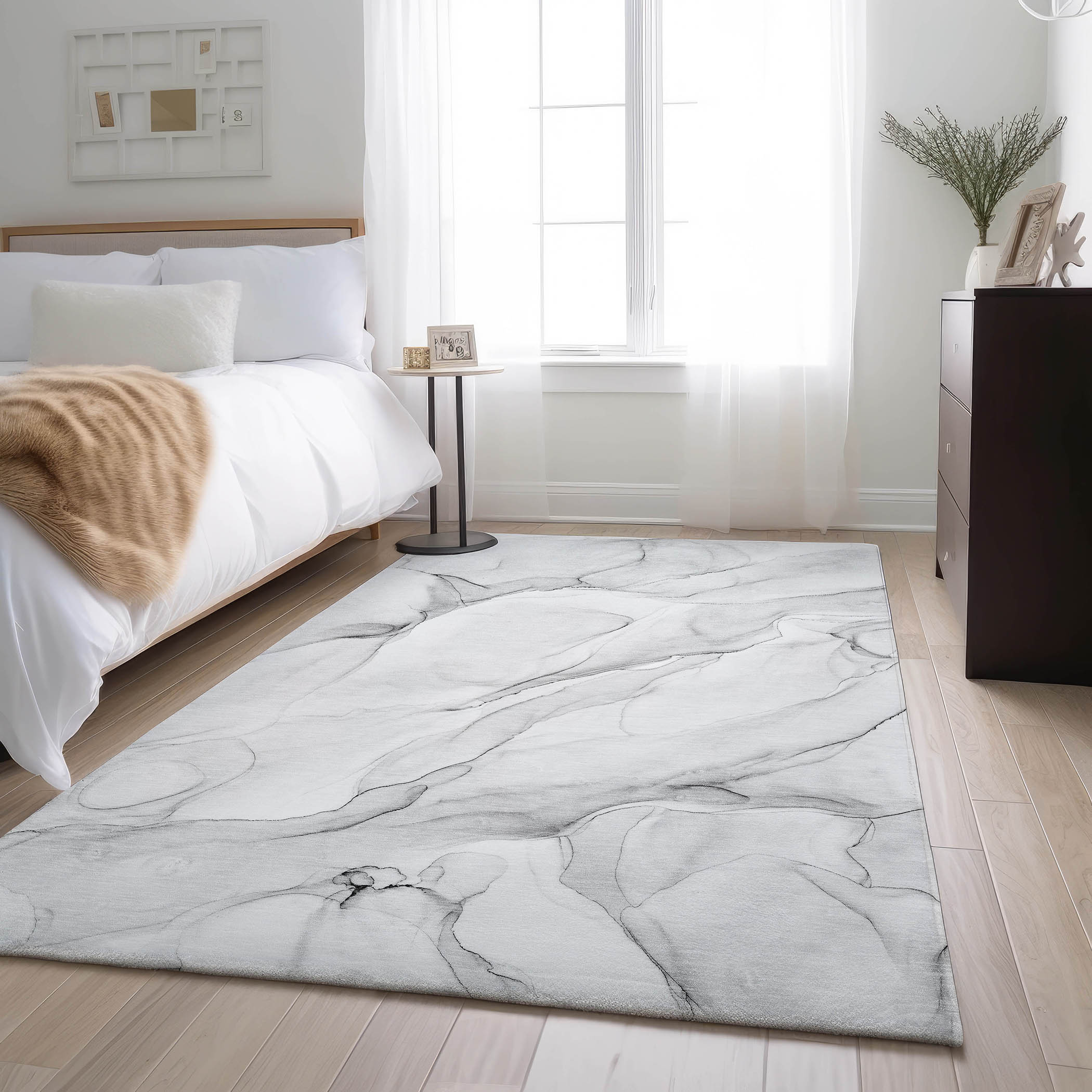 Addison Rugs AMF561DN20X30 Mayfield AMF561DN 2 x 3 (ft) Loomed Polyester Denim Rectangular Indoor Geometric Machine washable Area rug