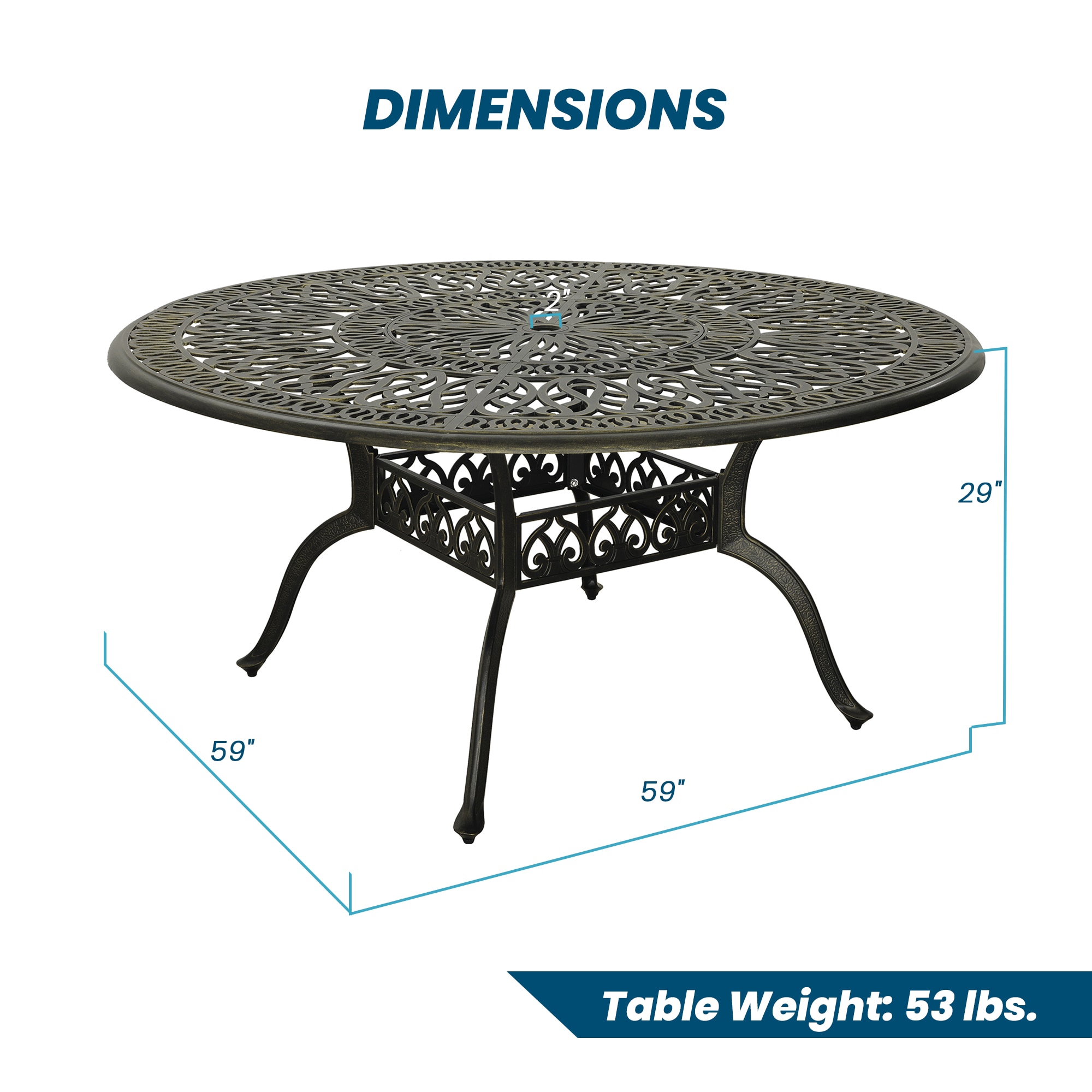 Mondawe 21OD072215FF Patio-Tables - View #7