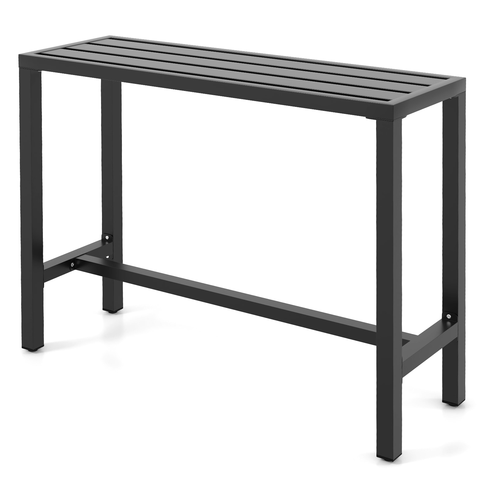 LIVIZA UTG10748DK-M Rectangle Outdoor Bar height Table 16-in W x 48-in L