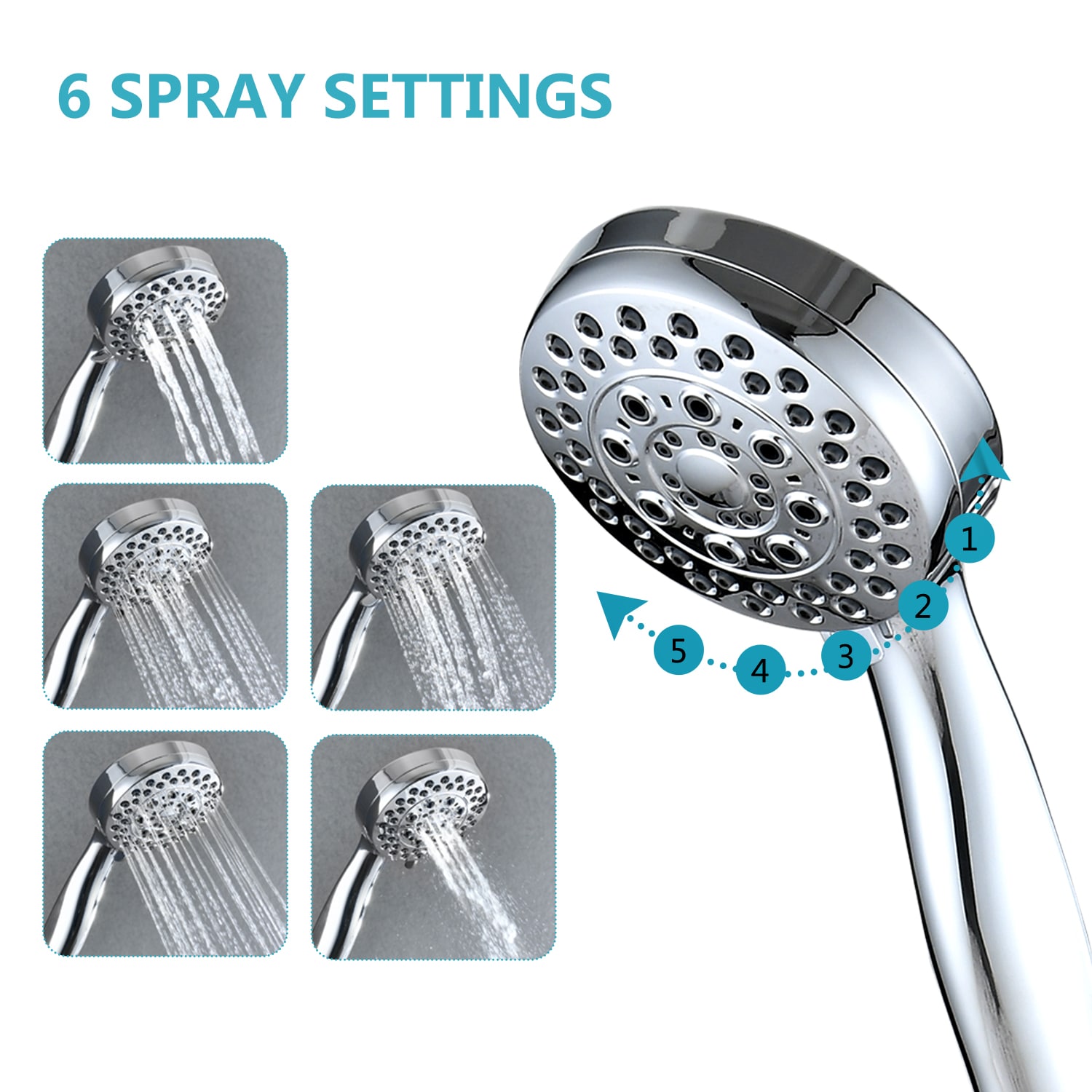 WELLFOR GIG-58401 Fixed-Showerhead - View #5