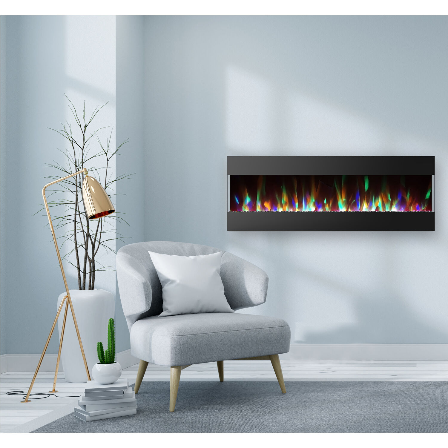 Cambridge CAM60RECWMEF-1BLK Electric-Fireplaces - View #7
