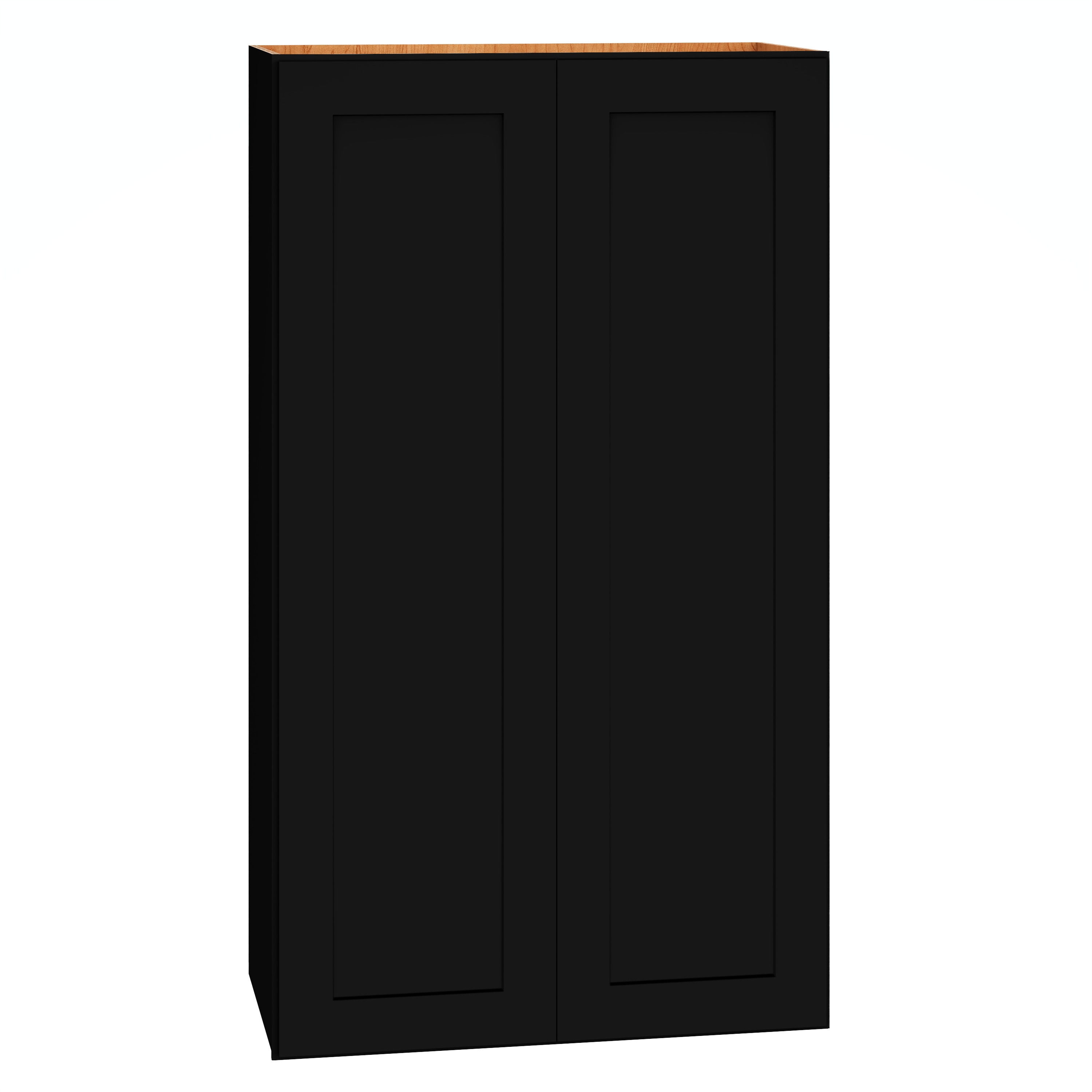 Diamond Express 61I-W2442 Jamestown 24-in W x 42-in H x 12-in D Black Wall Fully assembled Plywood Cabinet (Recessed Panel Shaker)