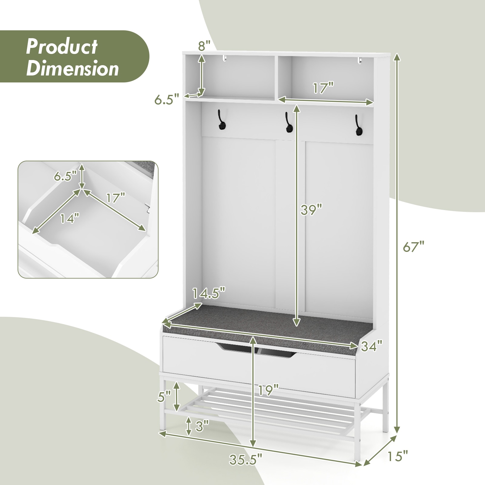 SUGIFT LW018SUGHY612 Shoe-Racks - View #3