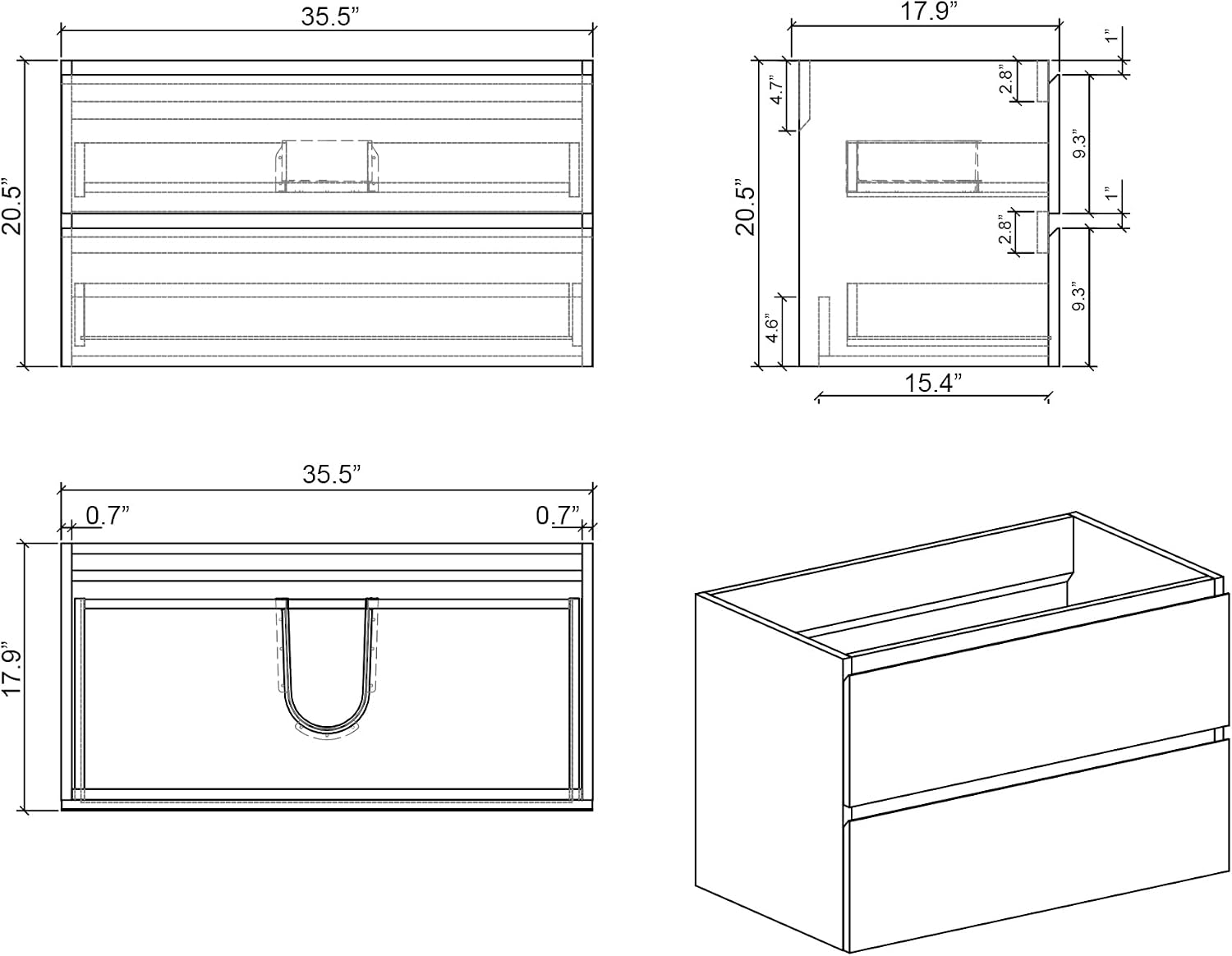 Roomfitters RF-W1865S00107 Bath-Vanity-Combo - View #5