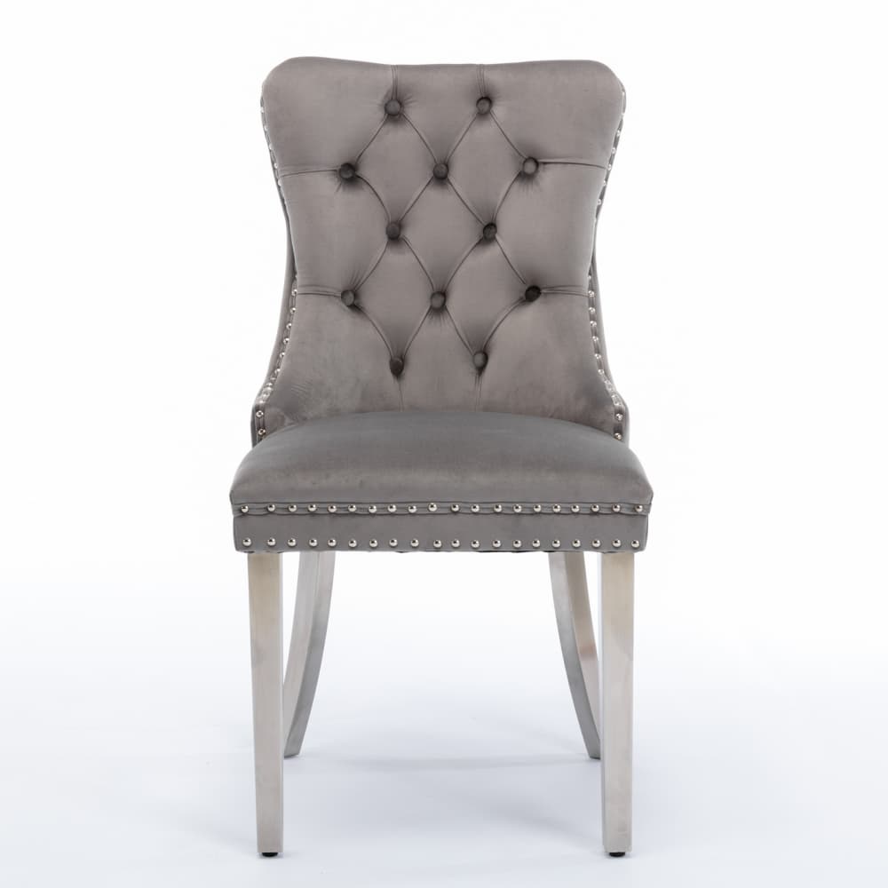 Maison Boucle RUNO-CHAIR-GRAY-4 Dining-Chairs - View #5