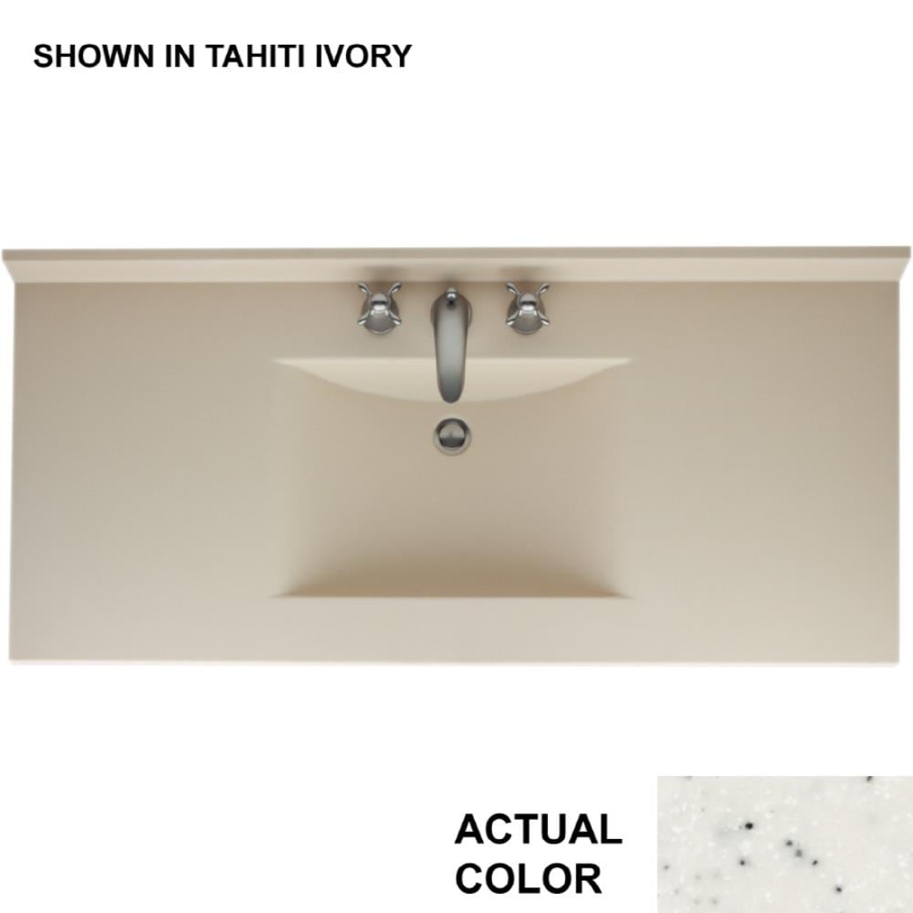 SWAN CV02249.058 Contour 49-Inches x 22-Inches Tahiti Matrix Solid surface Integral Single sink