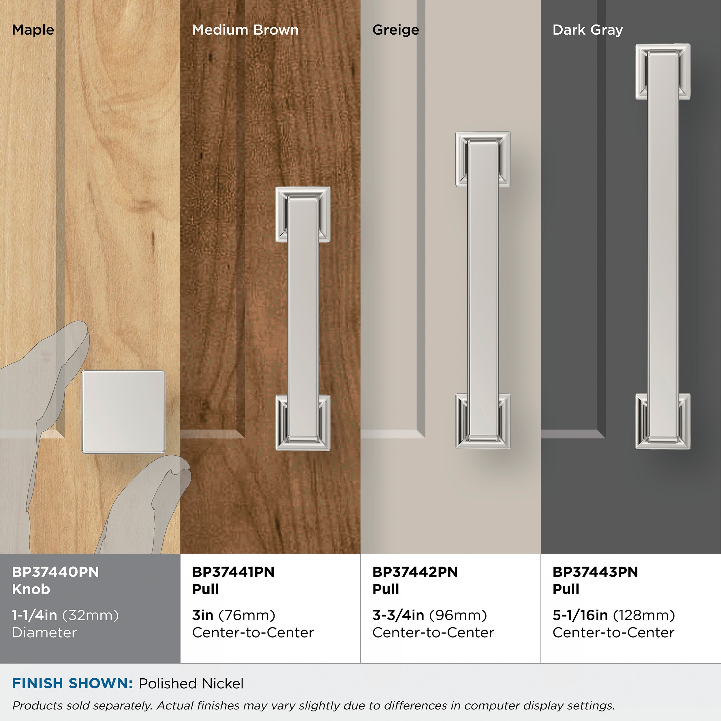 Amerock BP37440PN Cabinet-Knobs - View #8