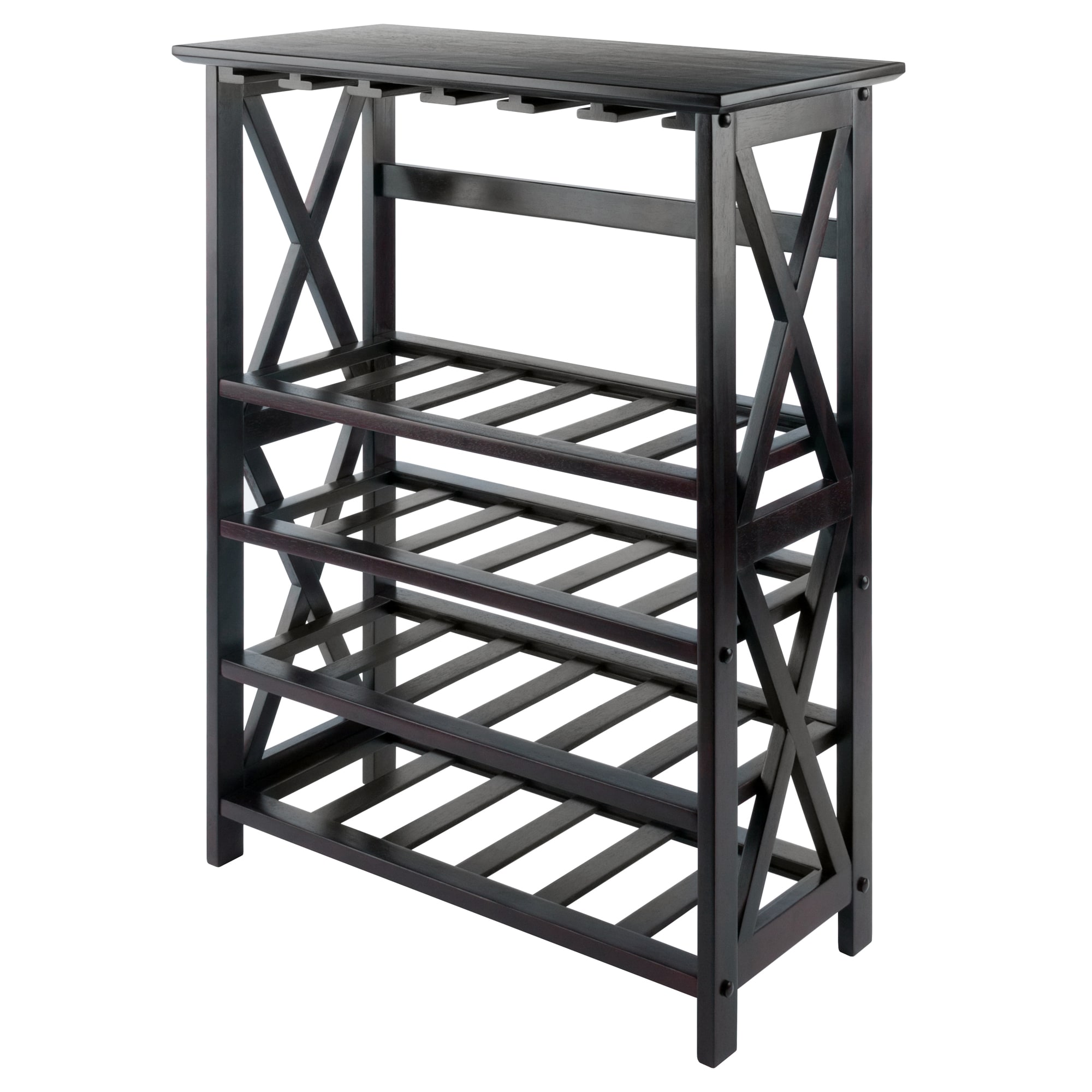Winsome Wood 92432 24 -Bottle Espresso Wood Wine rack