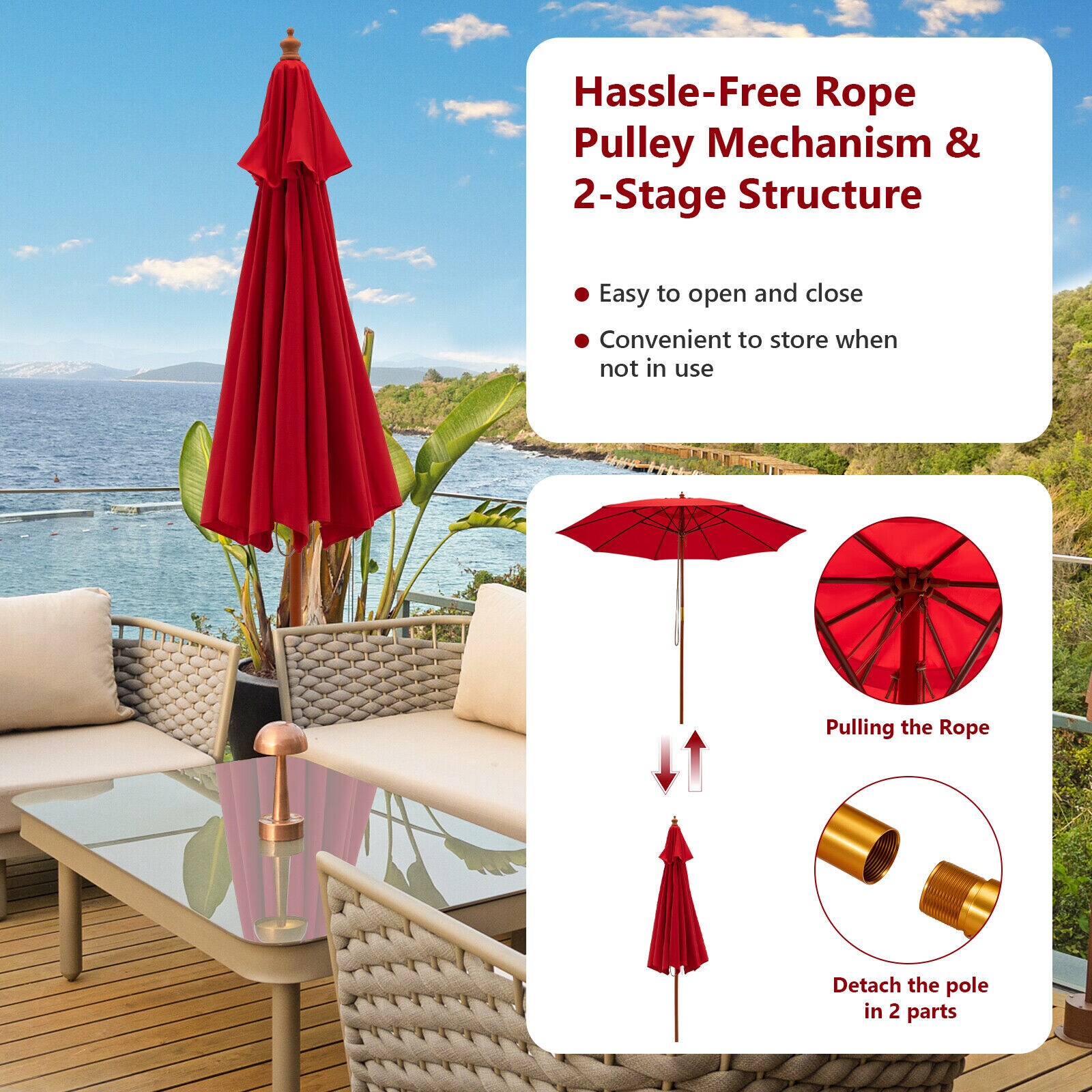 Slickblue D-CO-ER71801PN Umbrellas-2 - View #6