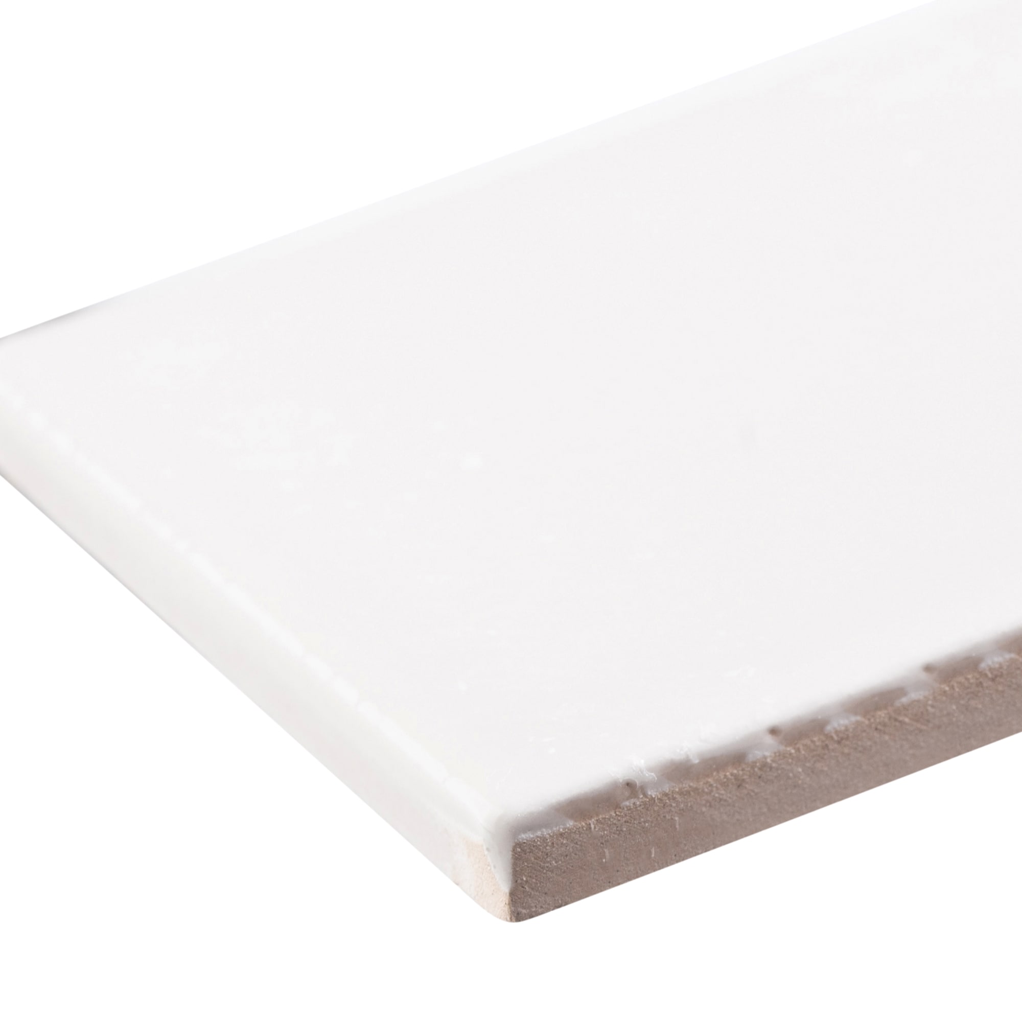 Galor-Nayim 3" x 12" Glossy White Ceramic Subway Tile