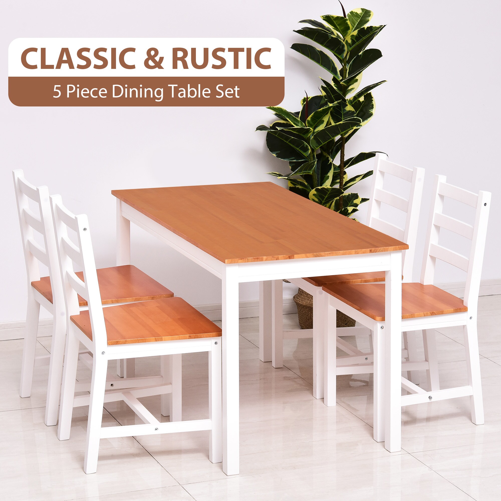 HomCom 835-038WT Dining-Sets - View #9