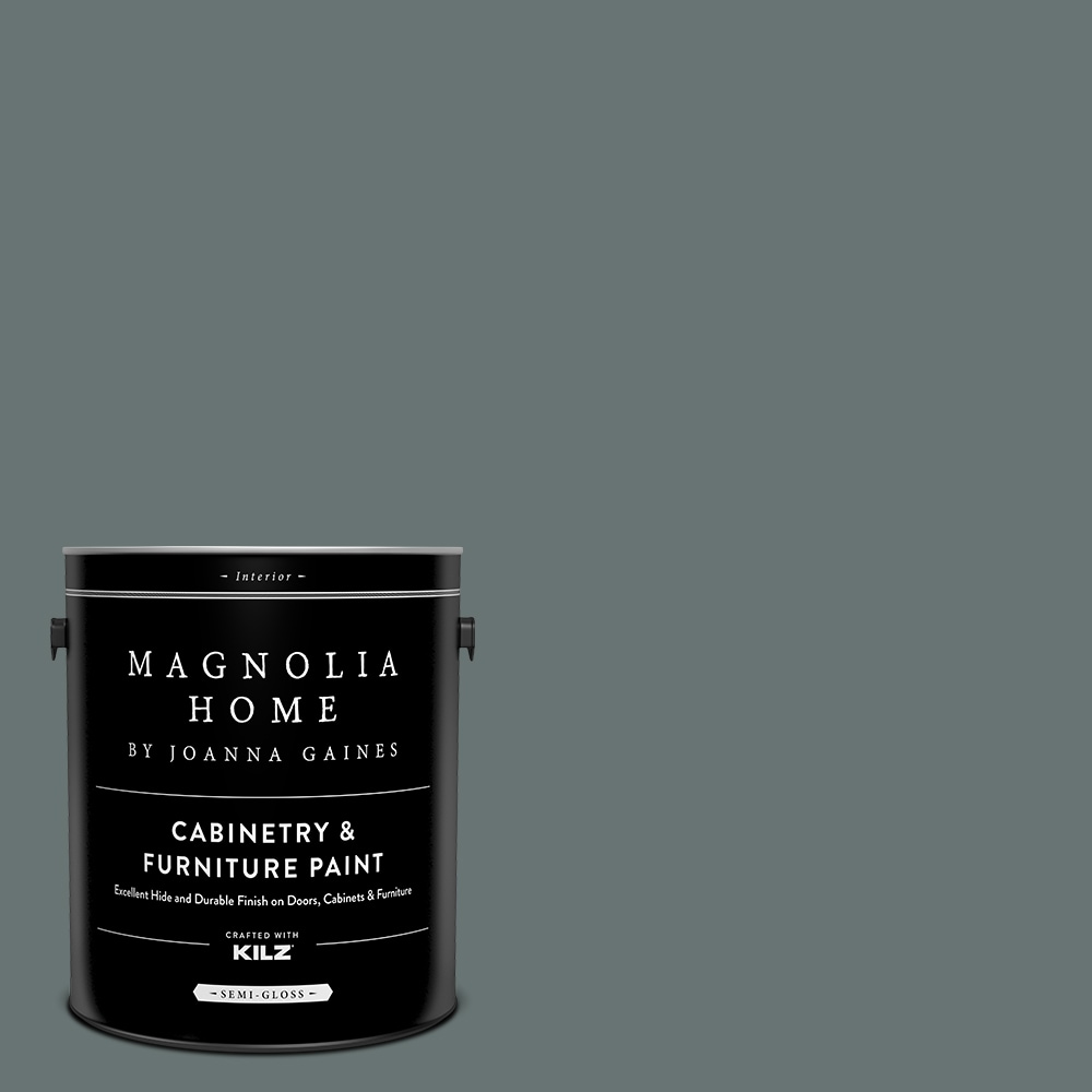 Magnolia Home MAG023-4082238  by Joanna Gaines Semi-gloss Duke Gray MAG023 Tintable Cabinet Furniture Paint Enamel ( 1-gallon )