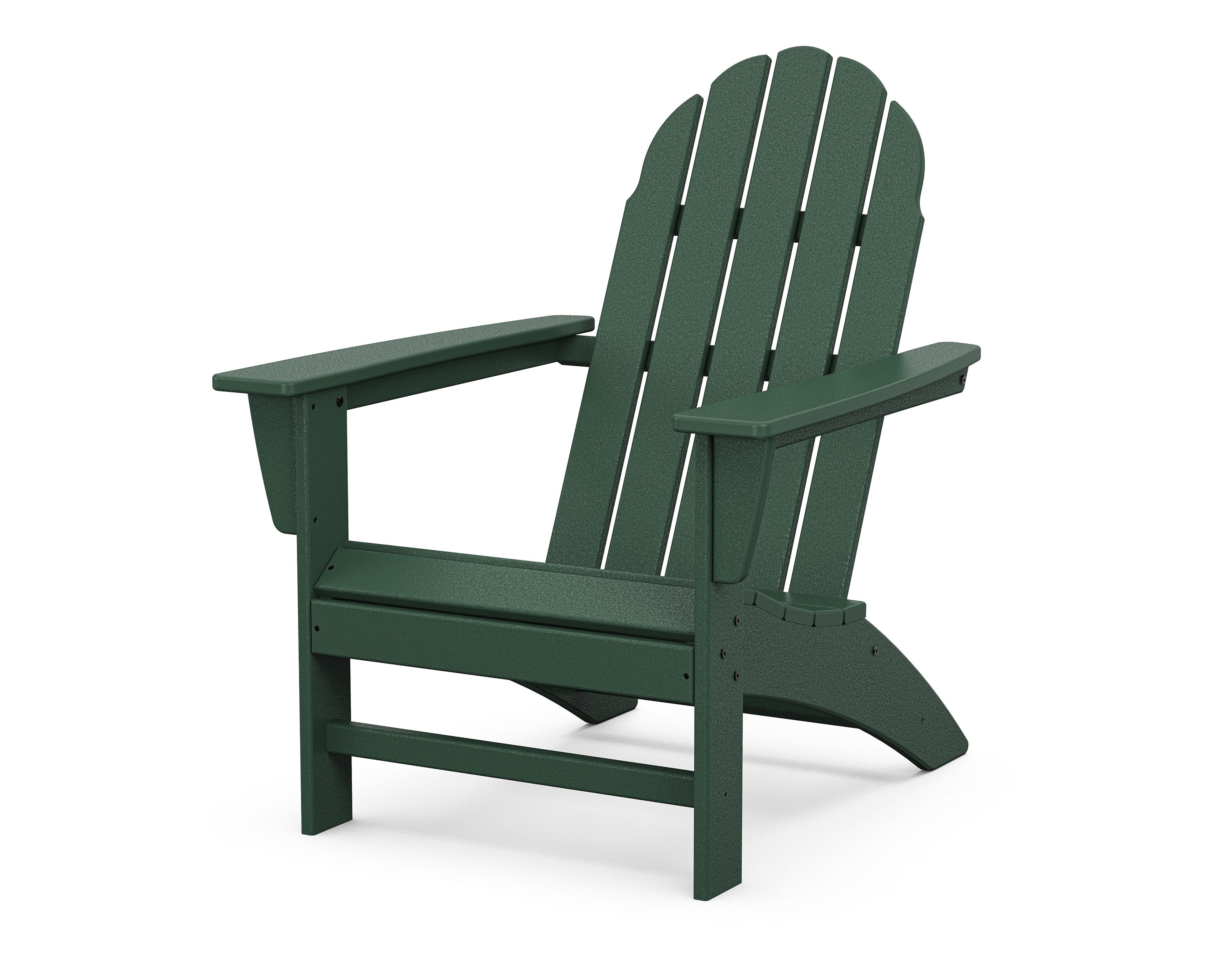 Trex Outdoor Furniture TXAD400RC Seaport Rainforest Canopy HDPE Frame Stationary Adirondack Chair with Slat Seat