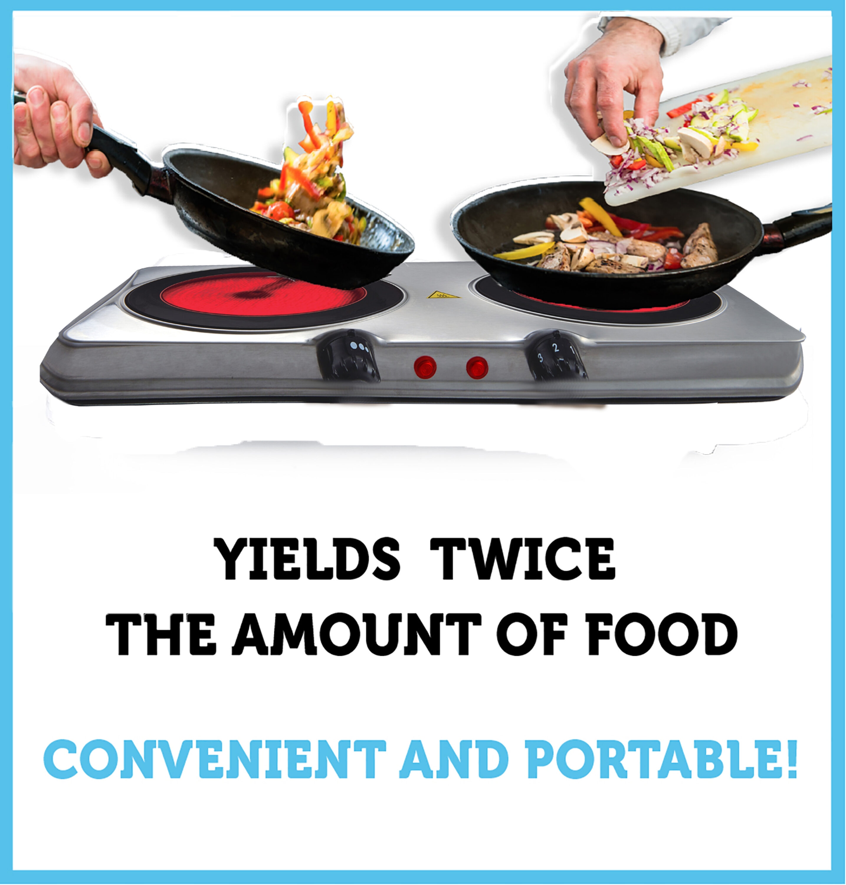 Electric Stovetop Cooking Hot Plate 1200W Infrared 7.3/4 Glass Ceramic  Portable Stove Burners Cool Touch Handle Single Cooktop Keeps Food Warm
