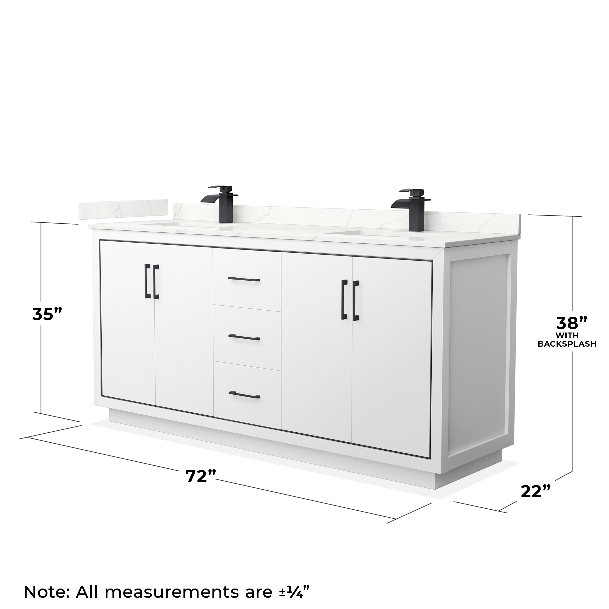 Wyndham Collection WCF111172DWBGTUNSM70 Bath-Vanity-Combo - View #7