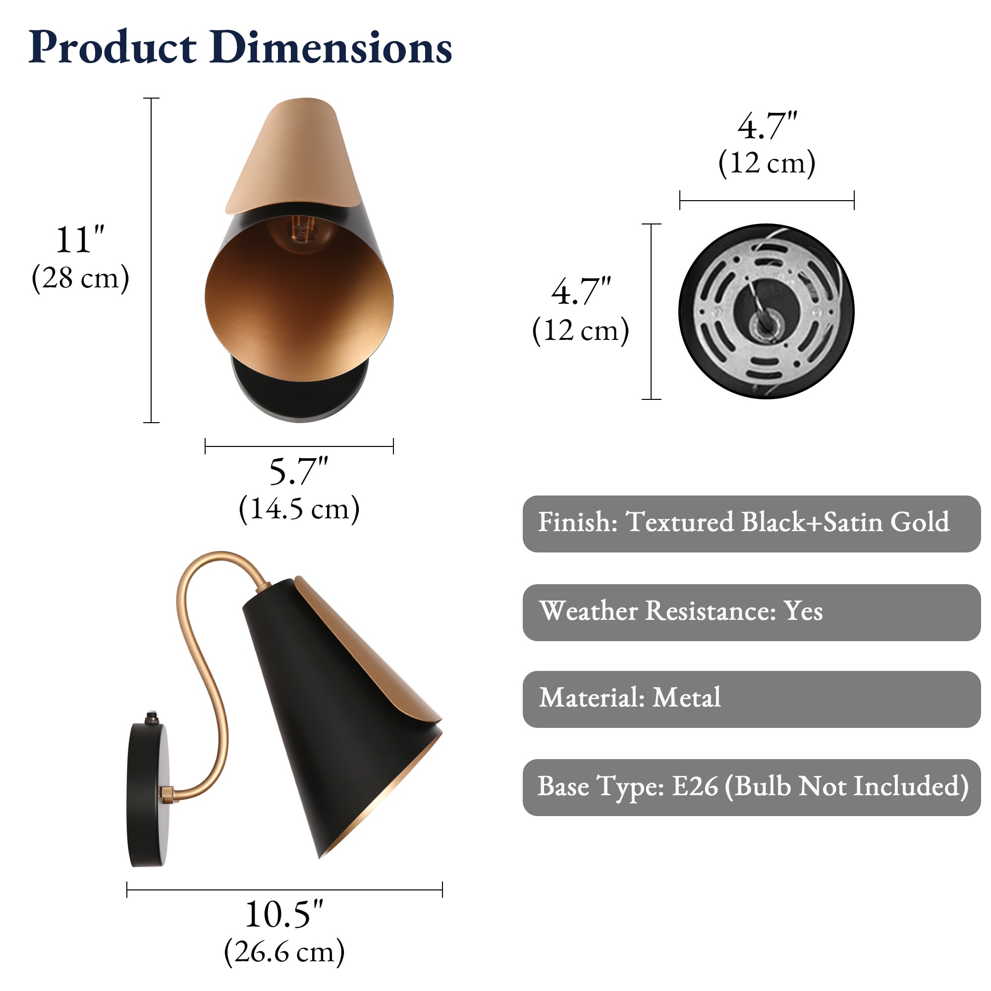 LNC HL005226BG Outdoor-Wall-Lighting - View #6