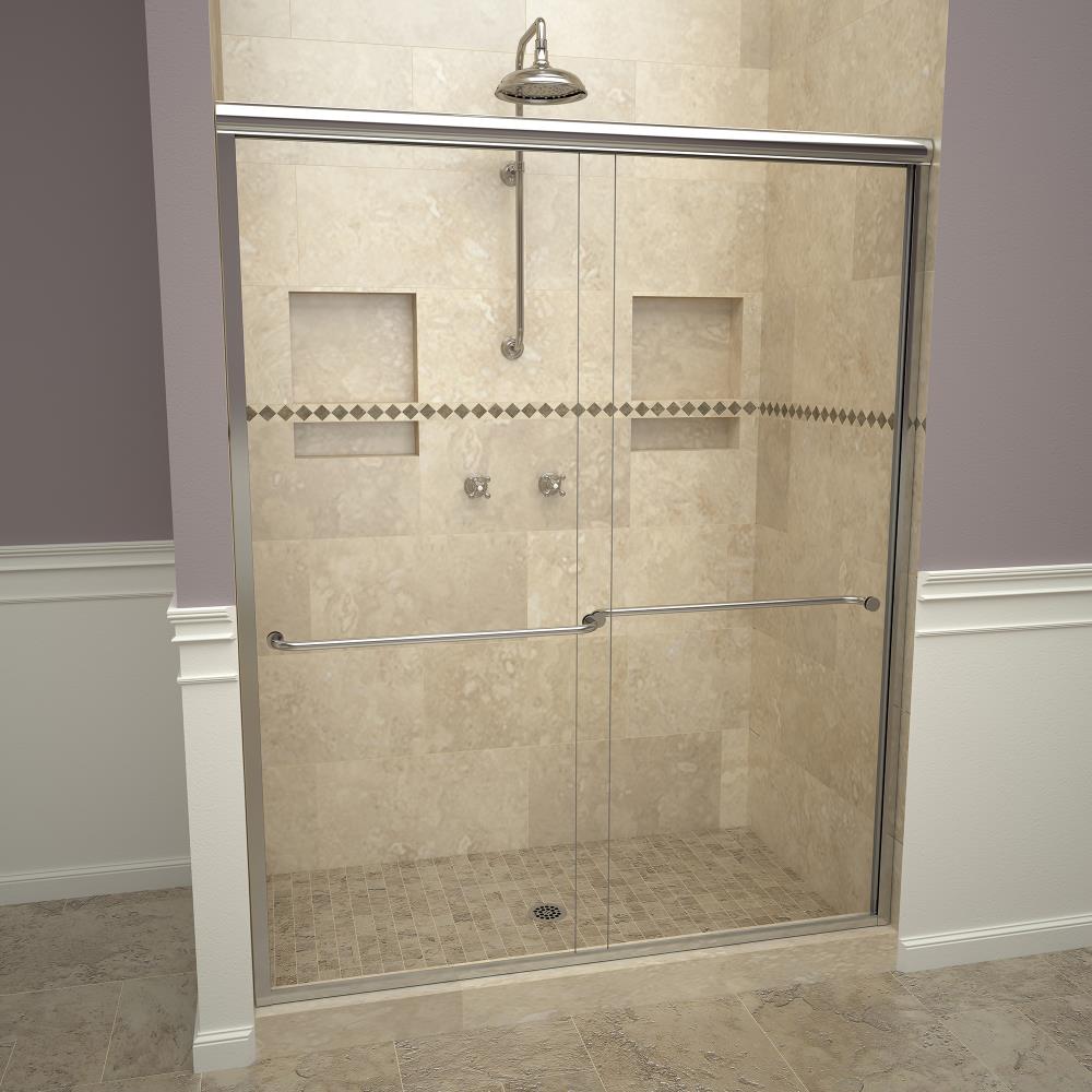Redi Slide 12RCPLB05870 Polished-chrome 70-in Semi-frameless Sliding Shower Door