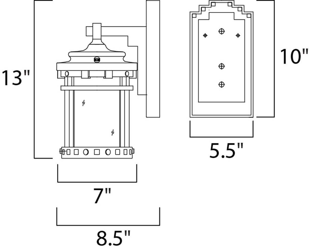Maxim Lighting 40033CDSE Outdoor-Wall-Lighting - View #5