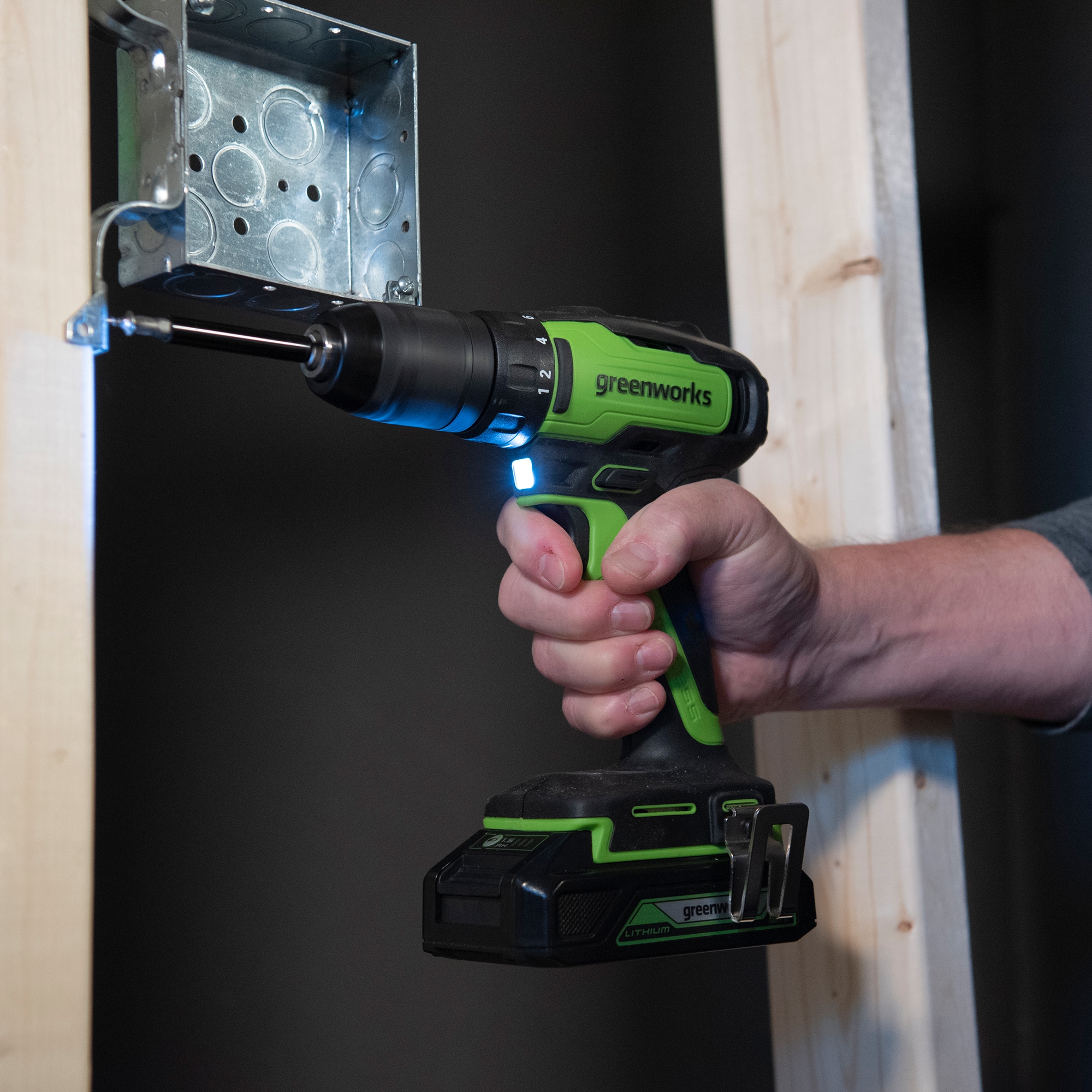 Greenworks 24V Brushless Cordless Drill/Driver, Tool Only