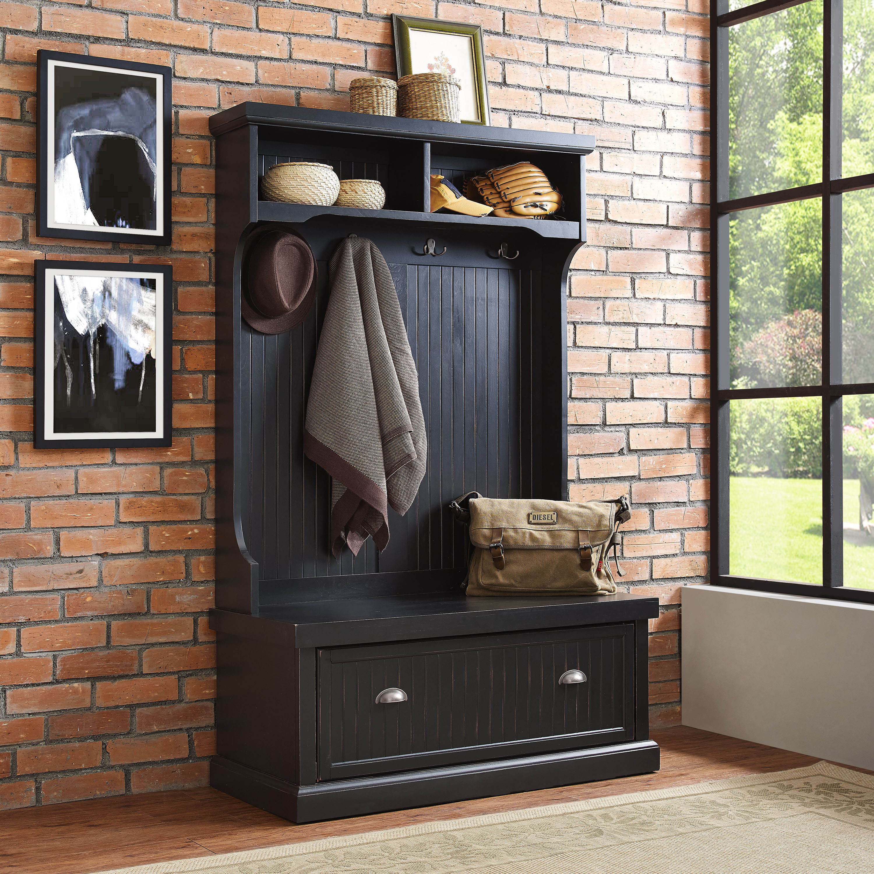 Crosley Furniture CF6006-BK Hall-Trees - View #6