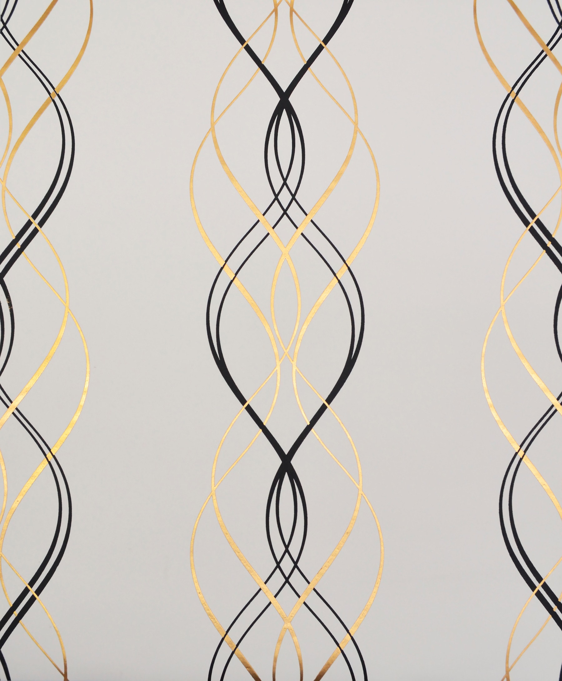 York Wallcoverings NW3548 Antonina Vella Modern Metals 56.9-Sq. Feet White Non-woven Geometric Unpasted Wallpaper