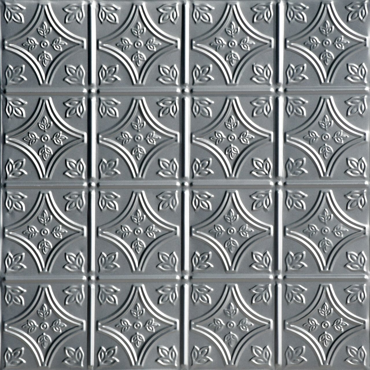 From Plain to Beautiful in Hours SK209-LAQ-24X24-N12 2-ft x 2-ft Tiny Tiptoe Lacquered Steel Steel Surface-mount Ceiling Tile ( 12 -Pack, 48-Sq. Feet / Case )